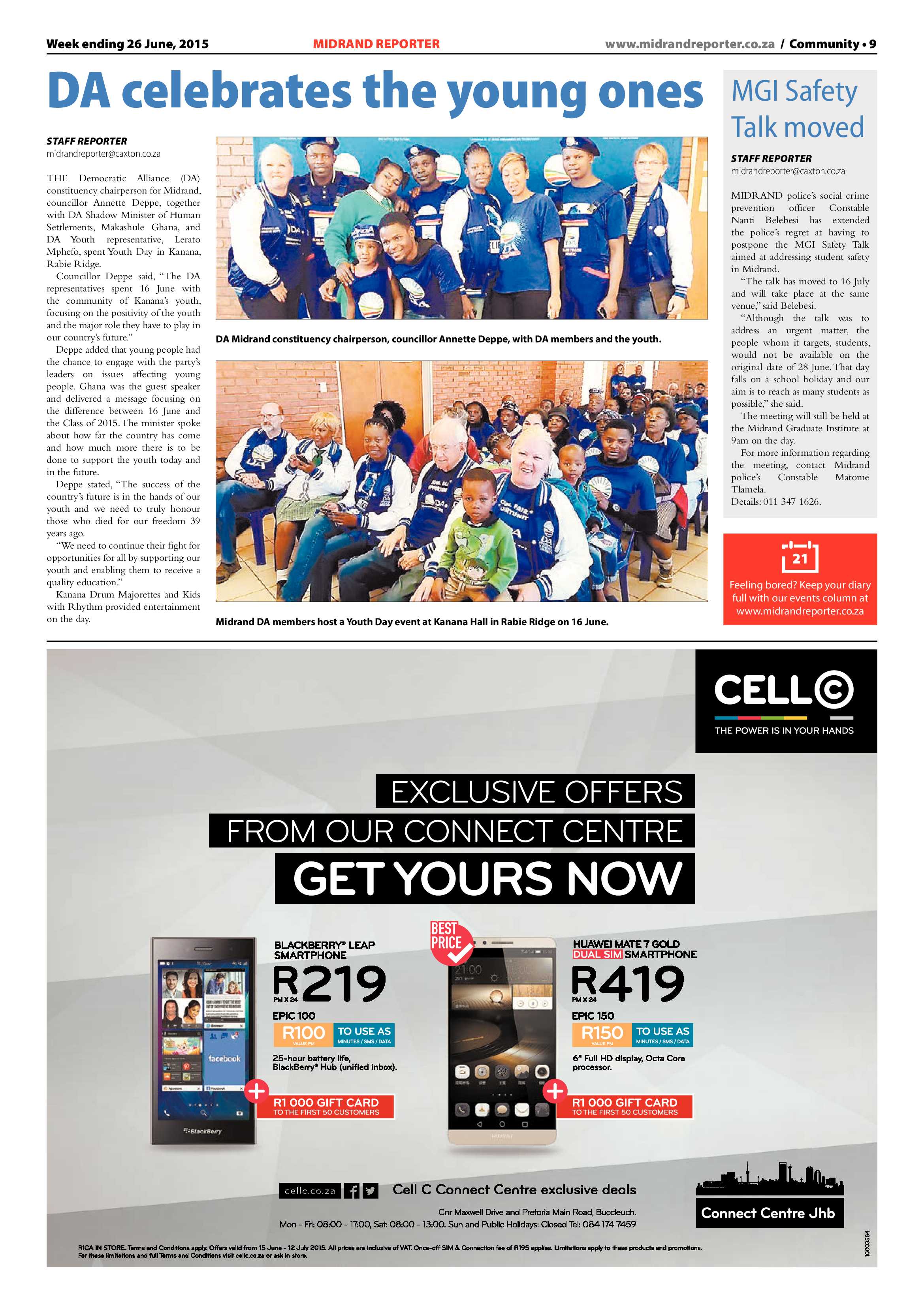 Midrand Reporter 26 June 2015 page 9
