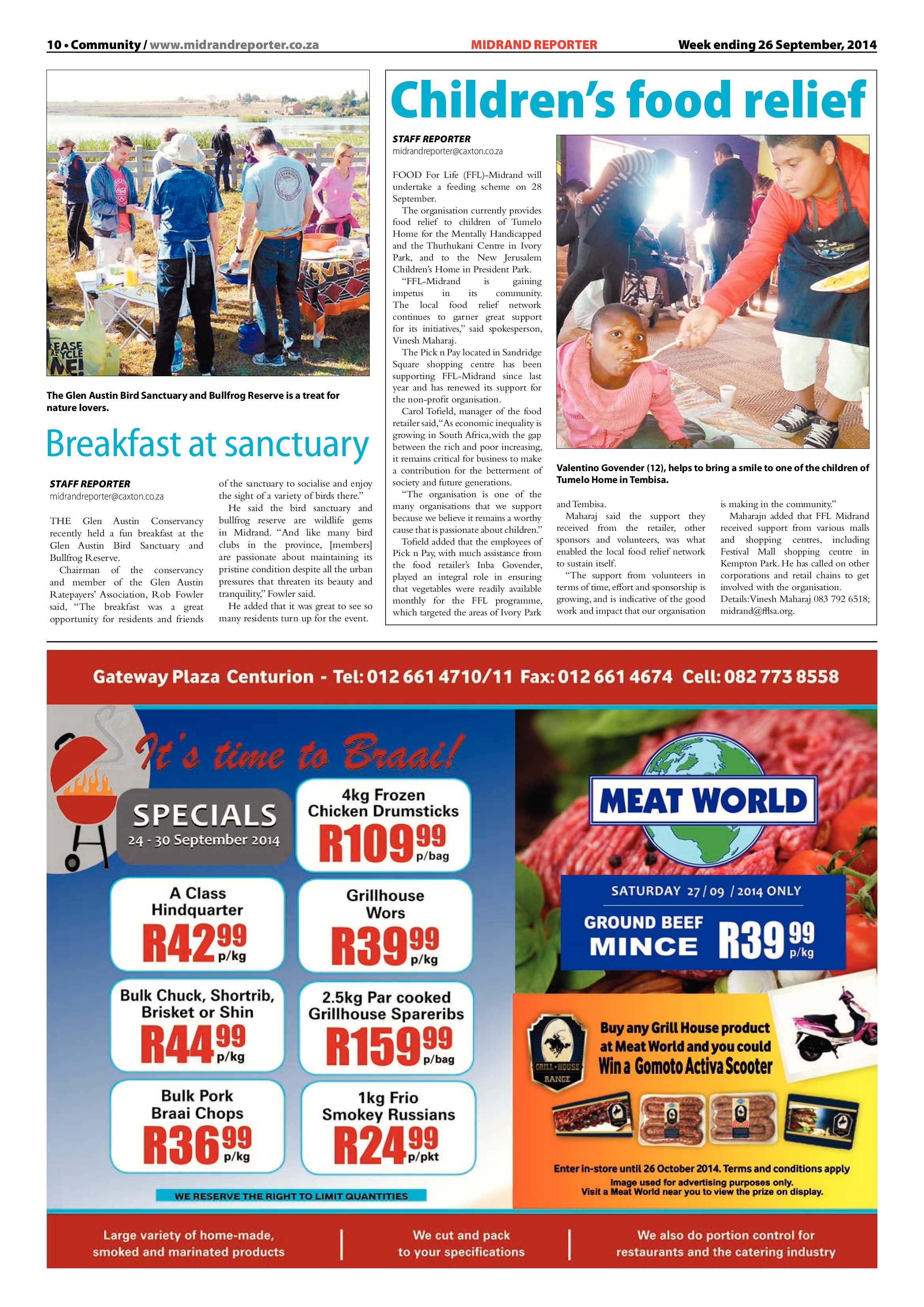 Midrand Reporter 26 September 2014 page 10