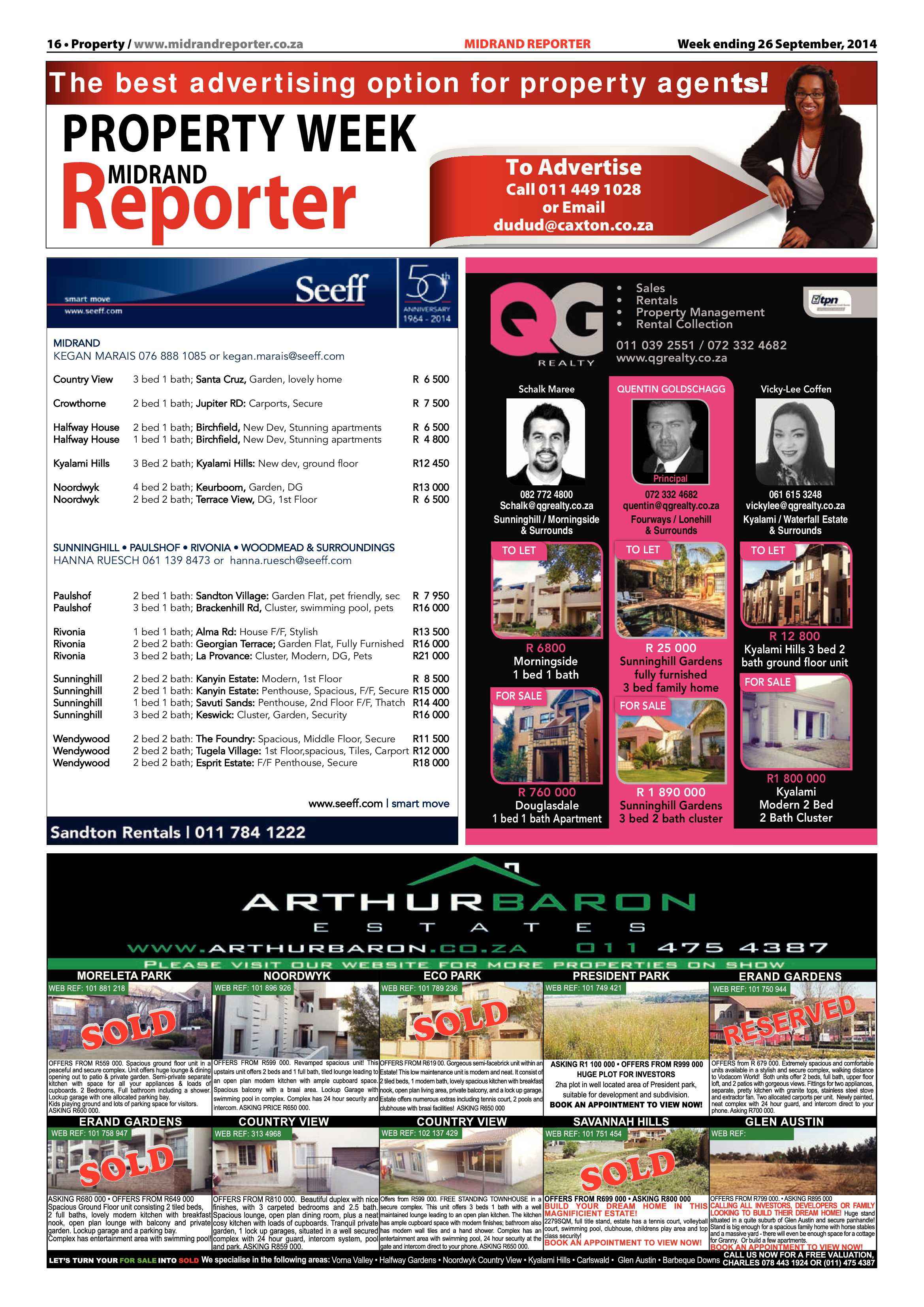Midrand Reporter 26 September 2014 page 16