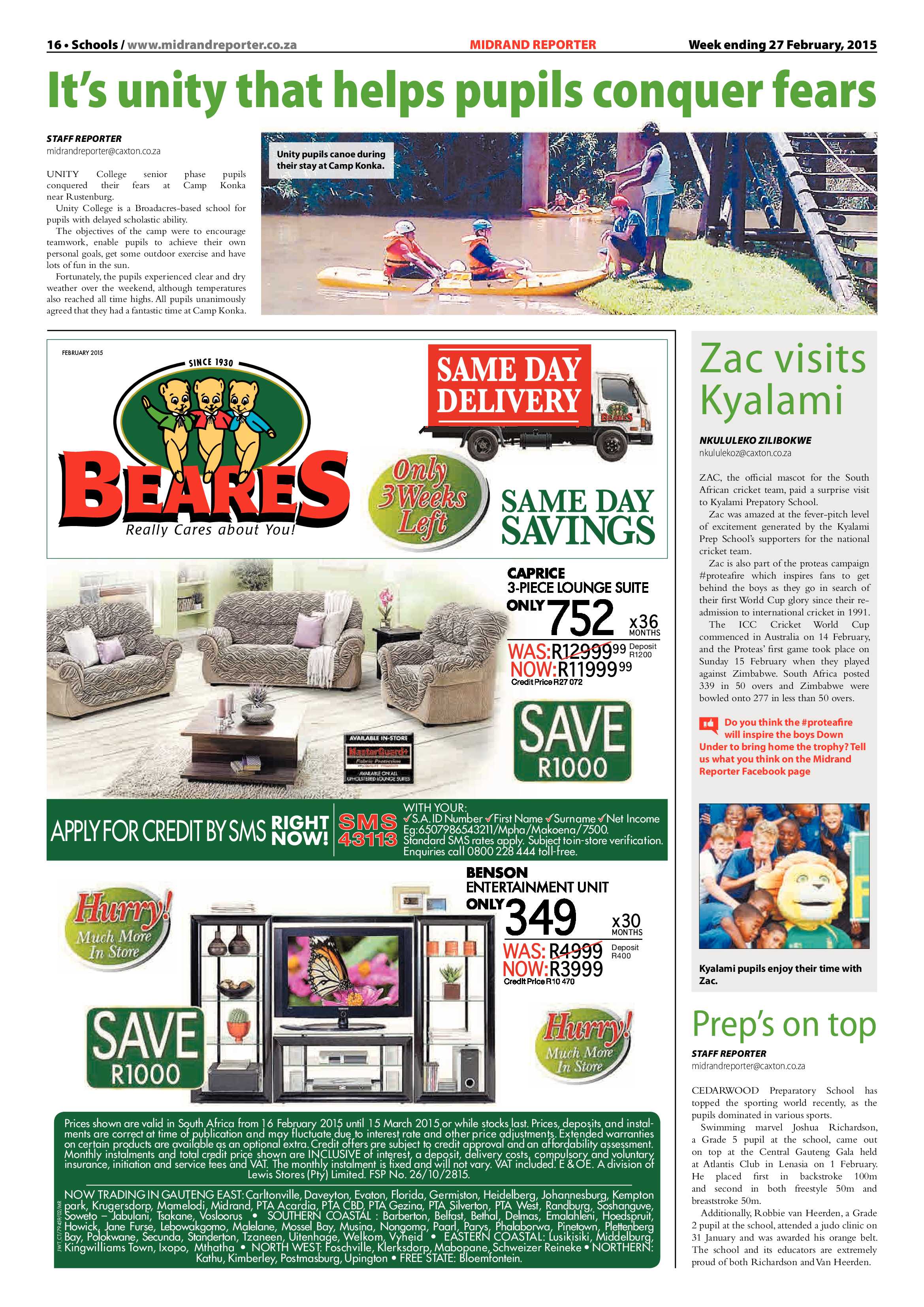 Midrand Reporter 27 February 2015 page 16
