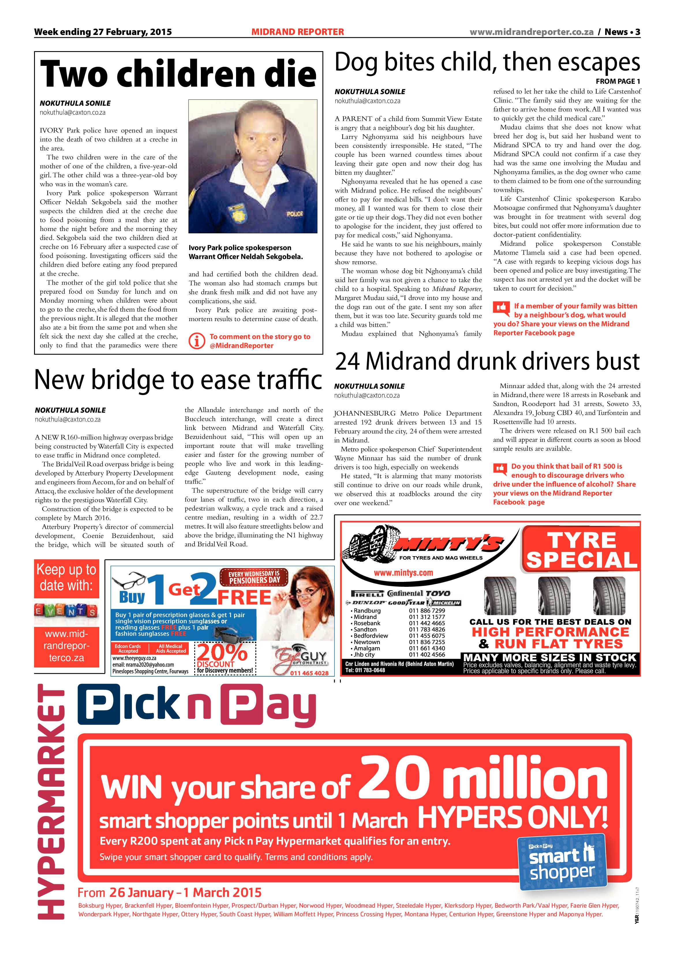 Midrand Reporter 27 February 2015 page 3