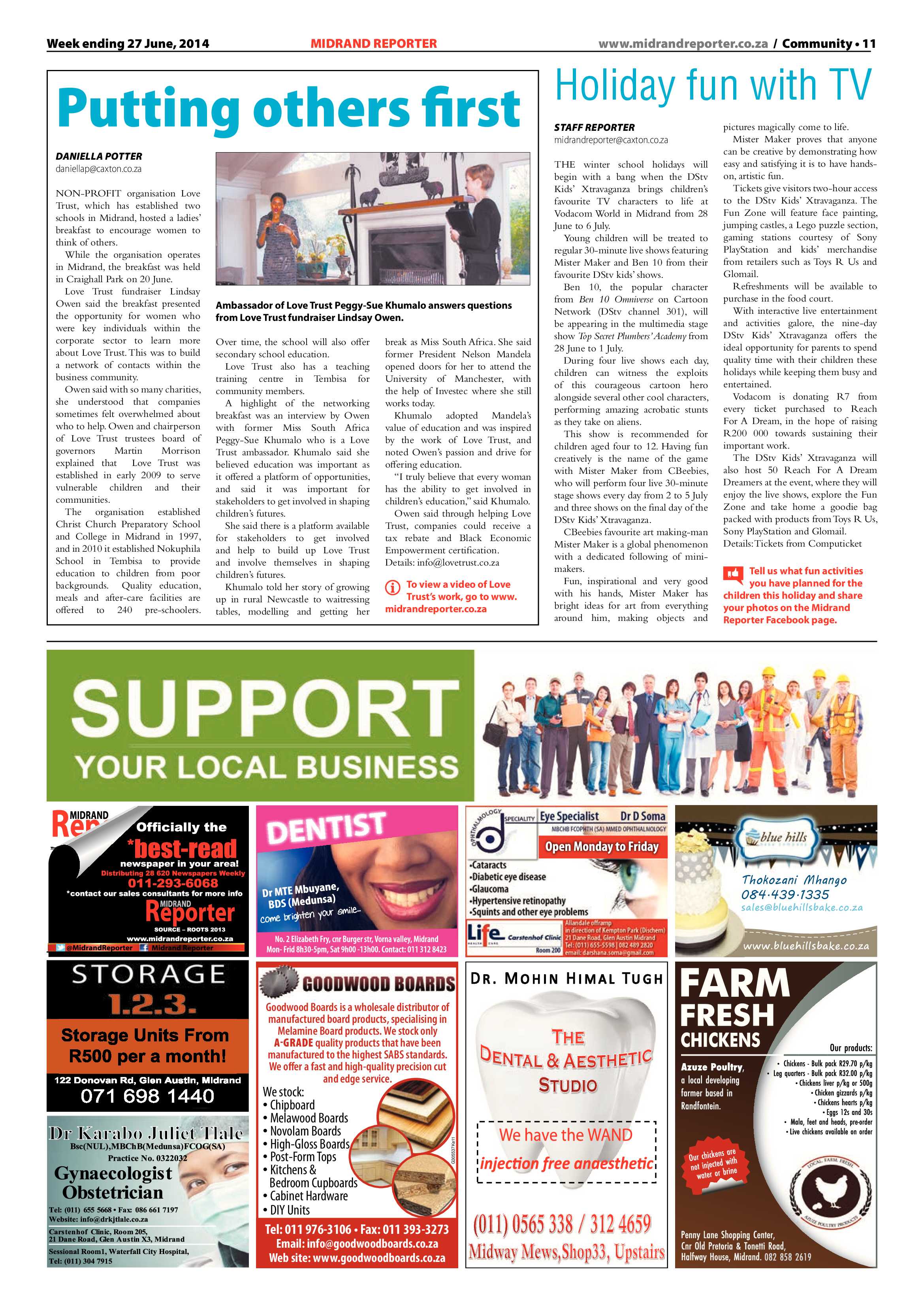 Midrand Reporter 27 June 2014 page 11