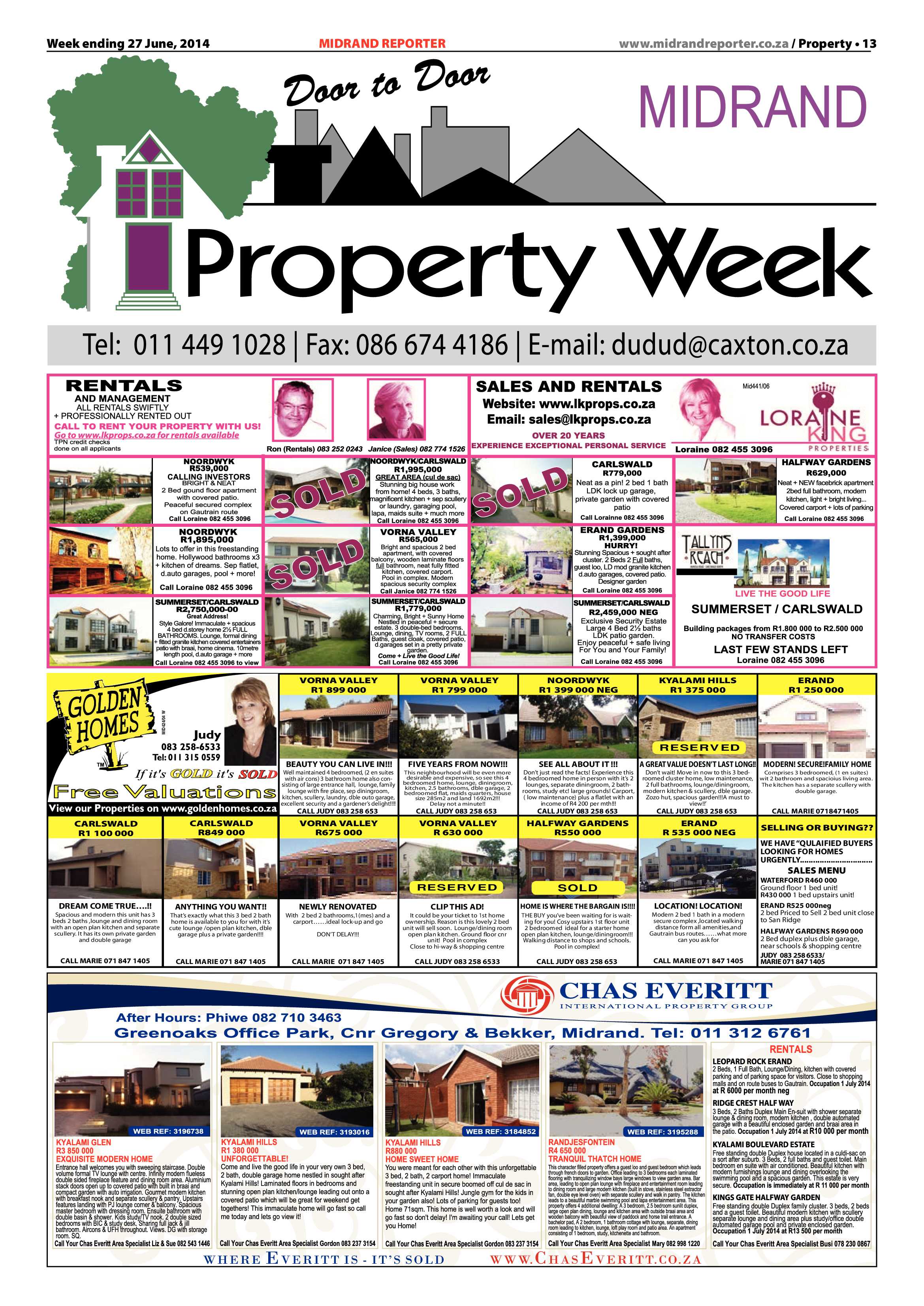 Midrand Reporter 27 June 2014 page 13