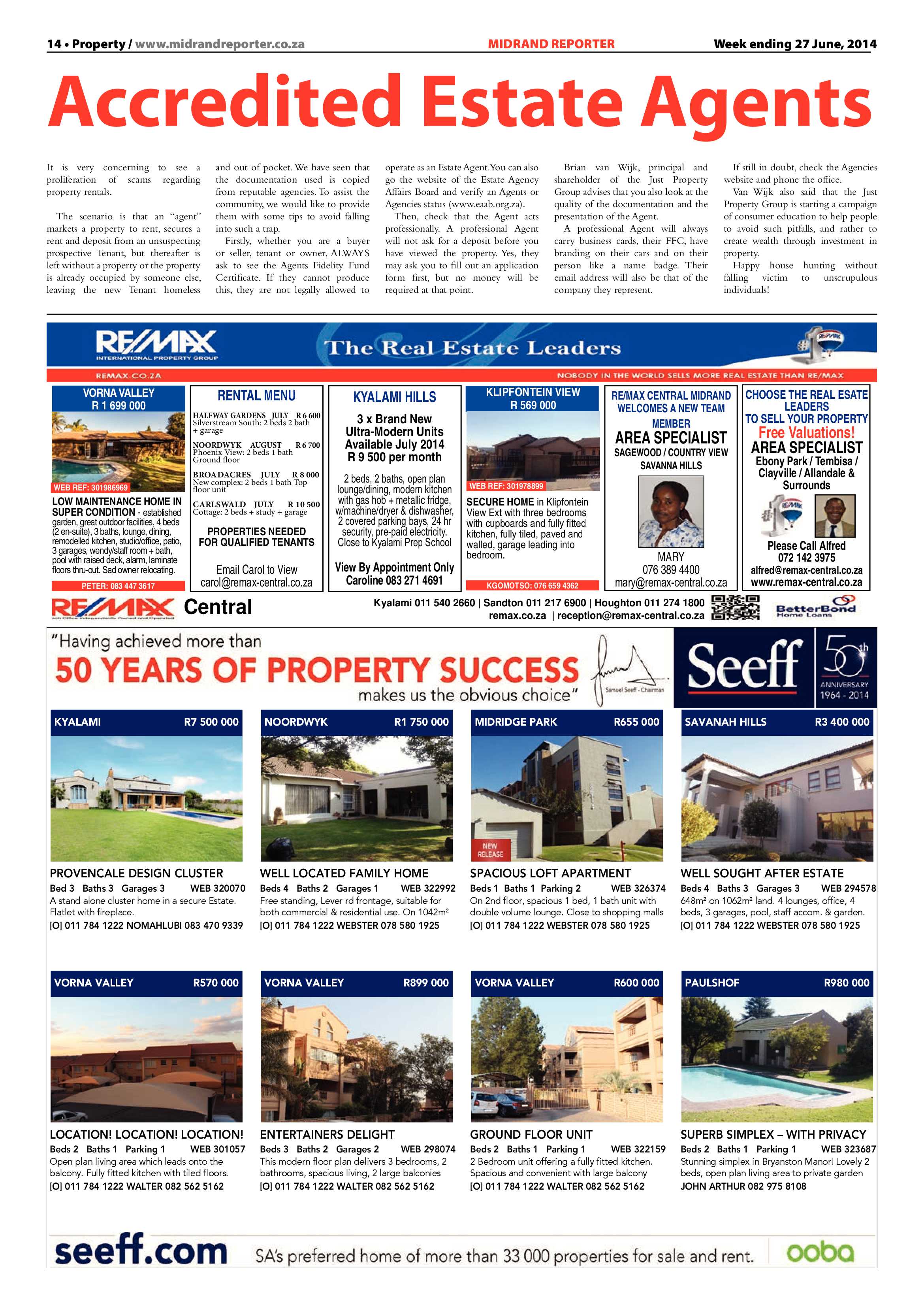 Midrand Reporter 27 June 2014 page 14