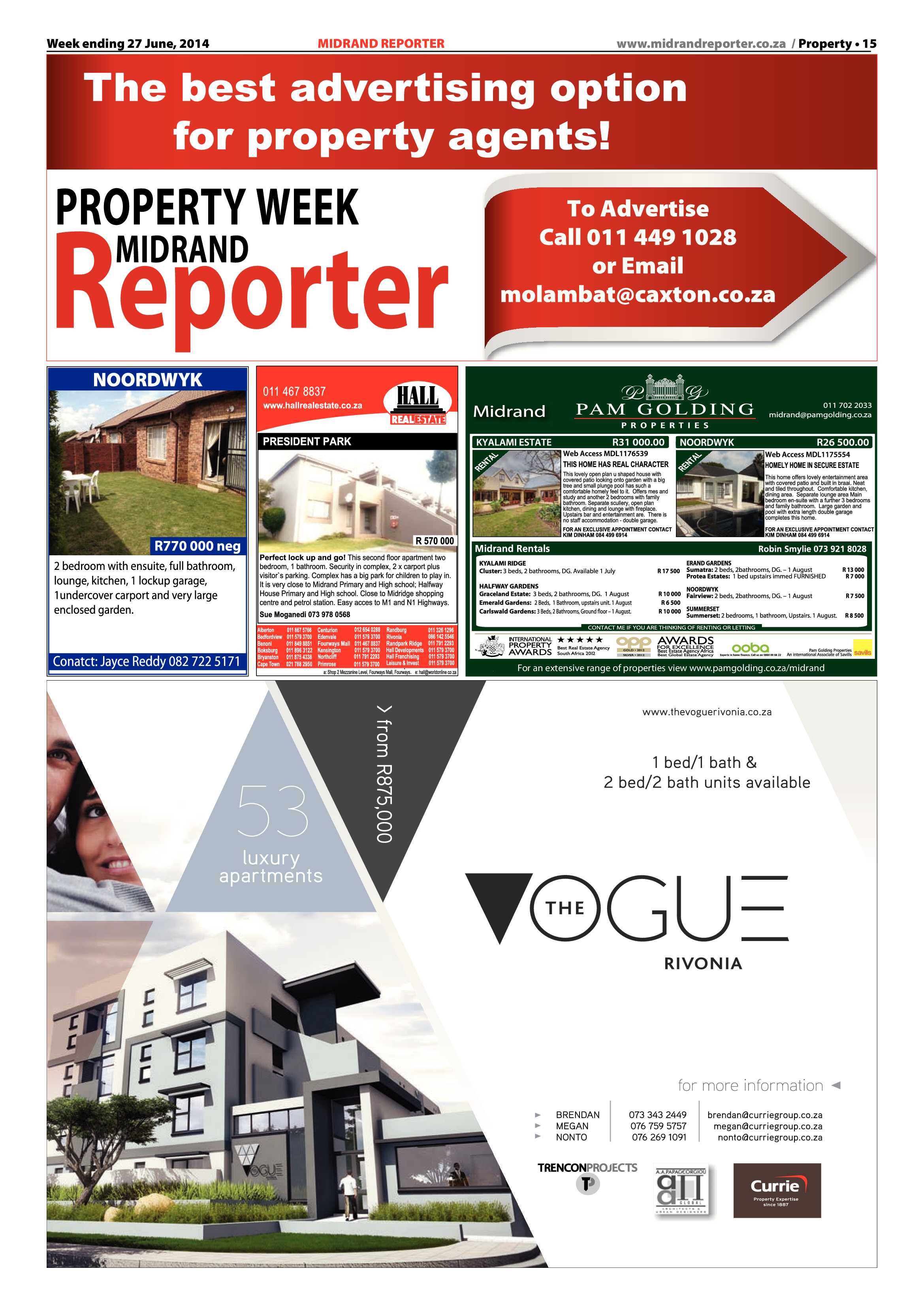 Midrand Reporter 27 June 2014 page 15
