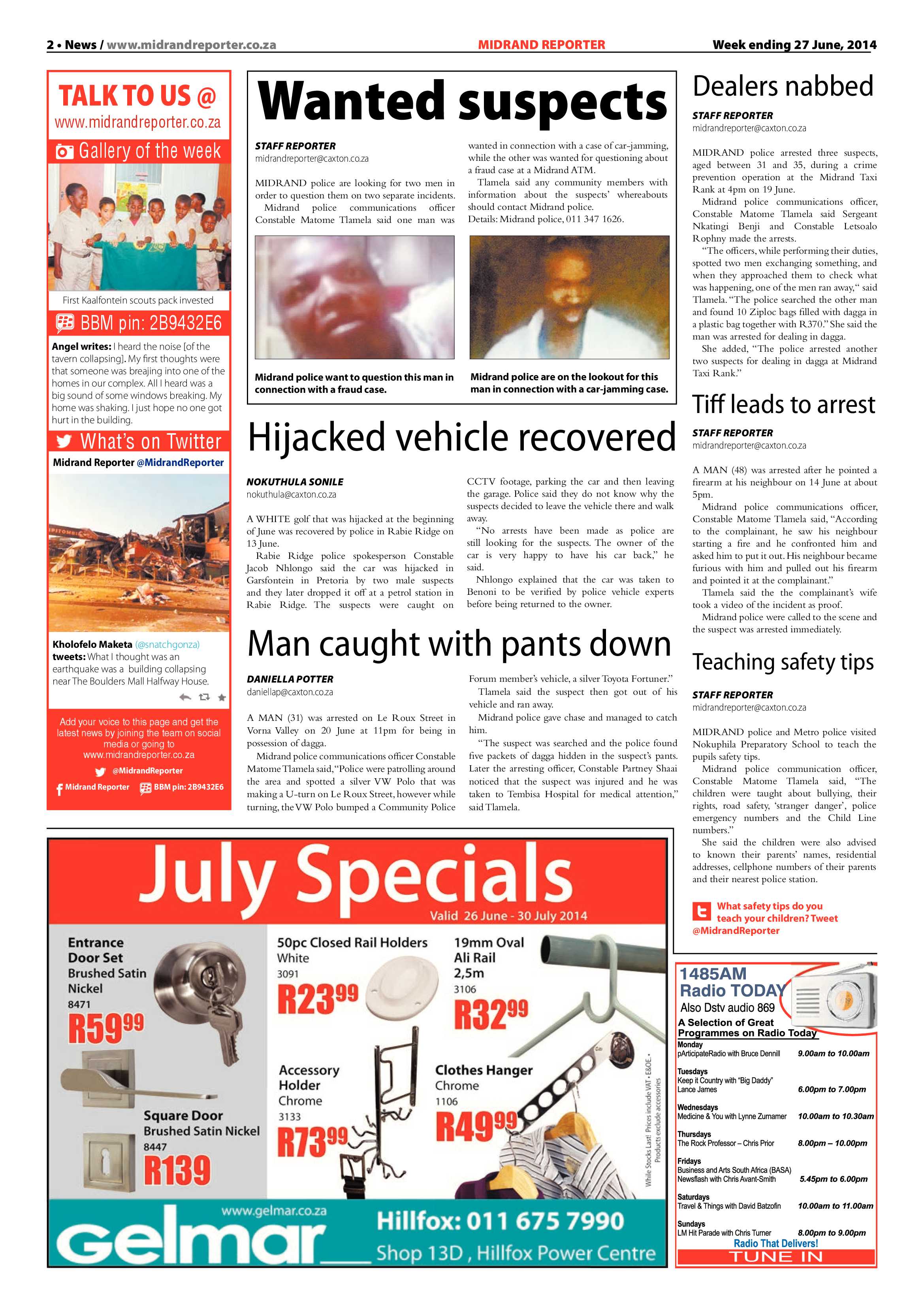 Midrand Reporter 27 June 2014 page 2