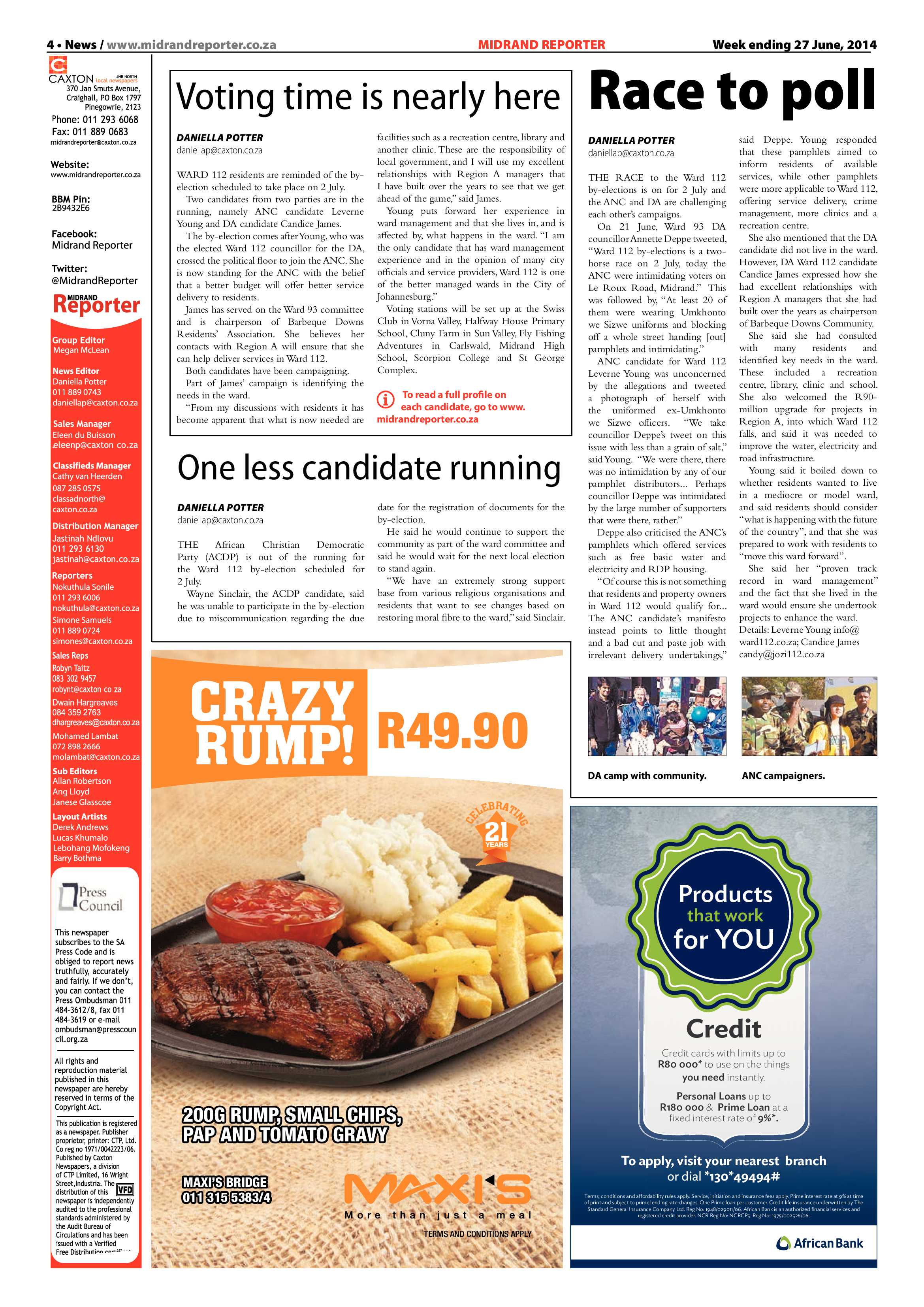 Midrand Reporter 27 June 2014 page 4