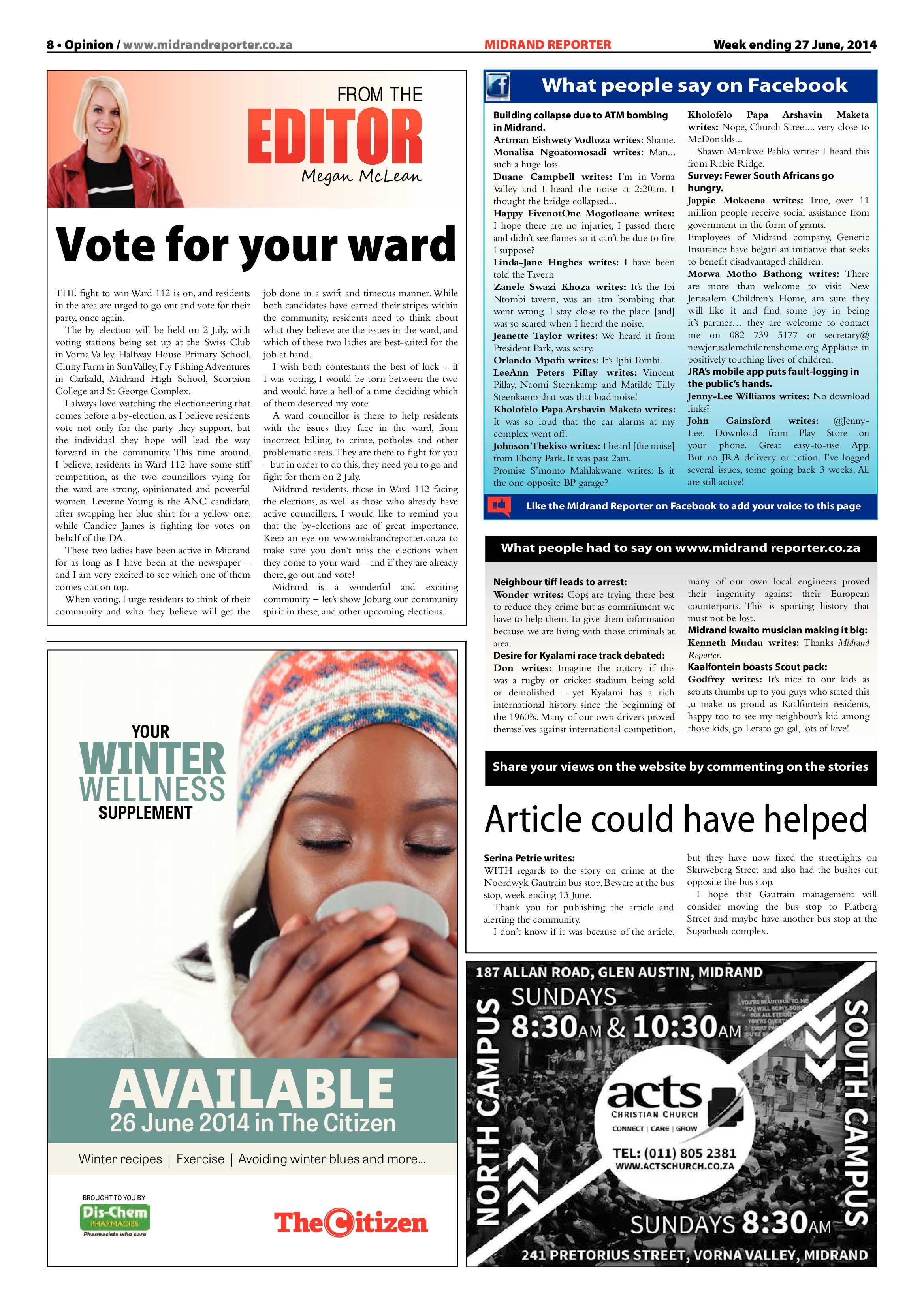 Midrand Reporter 27 June 2014 page 8