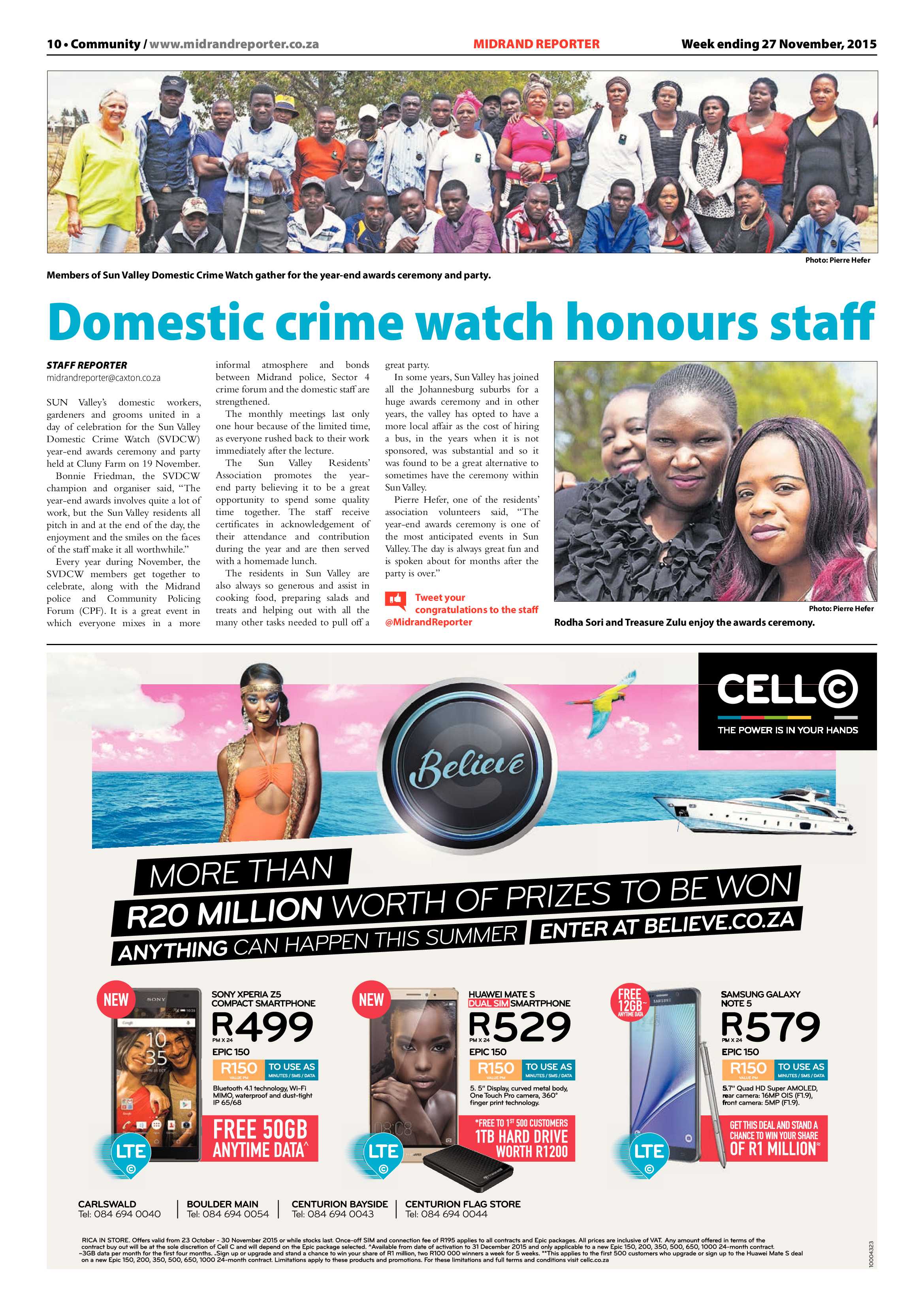 Midrand Reporter 27 November 2015 page 10