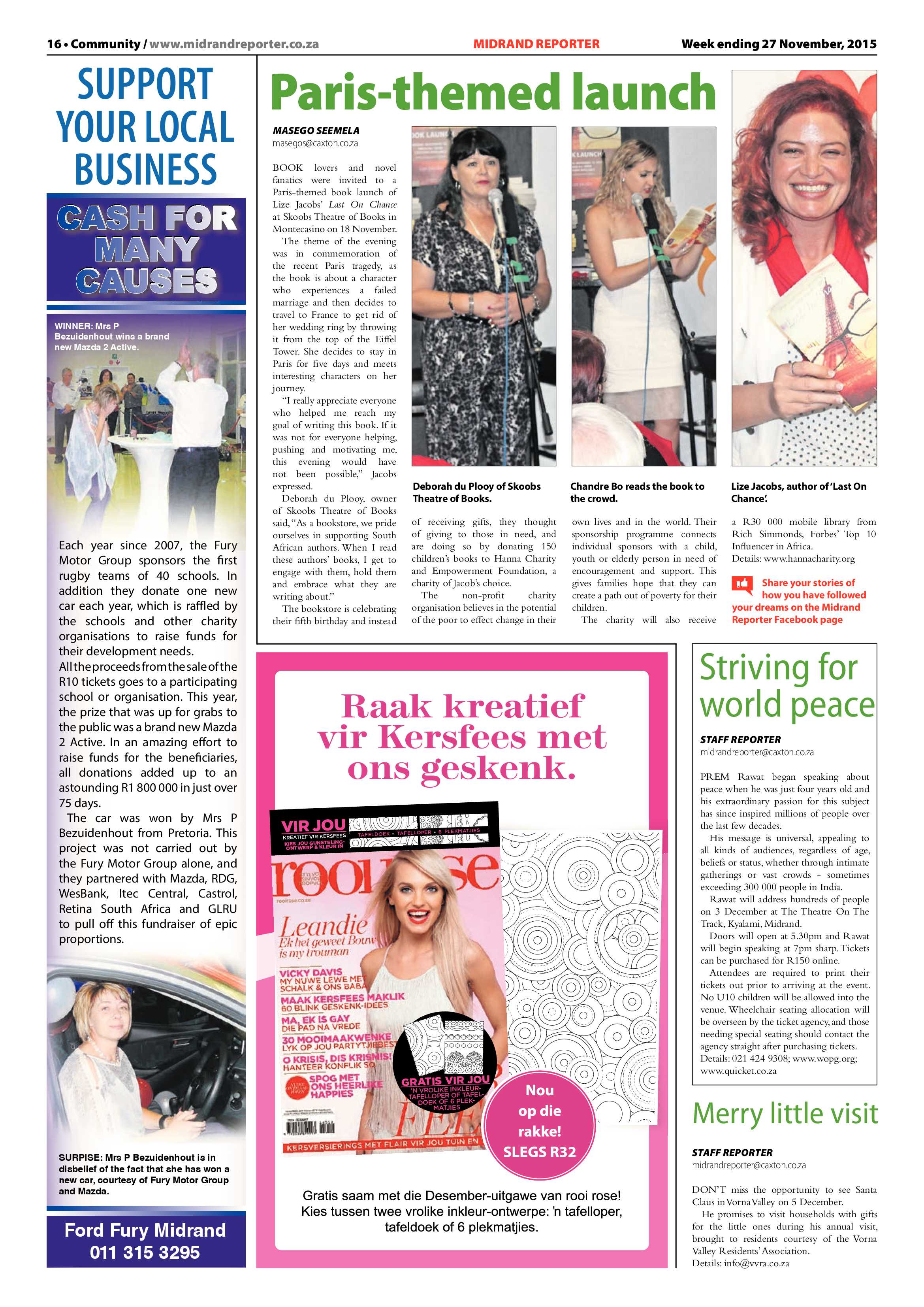 Midrand Reporter 27 November 2015 page 16