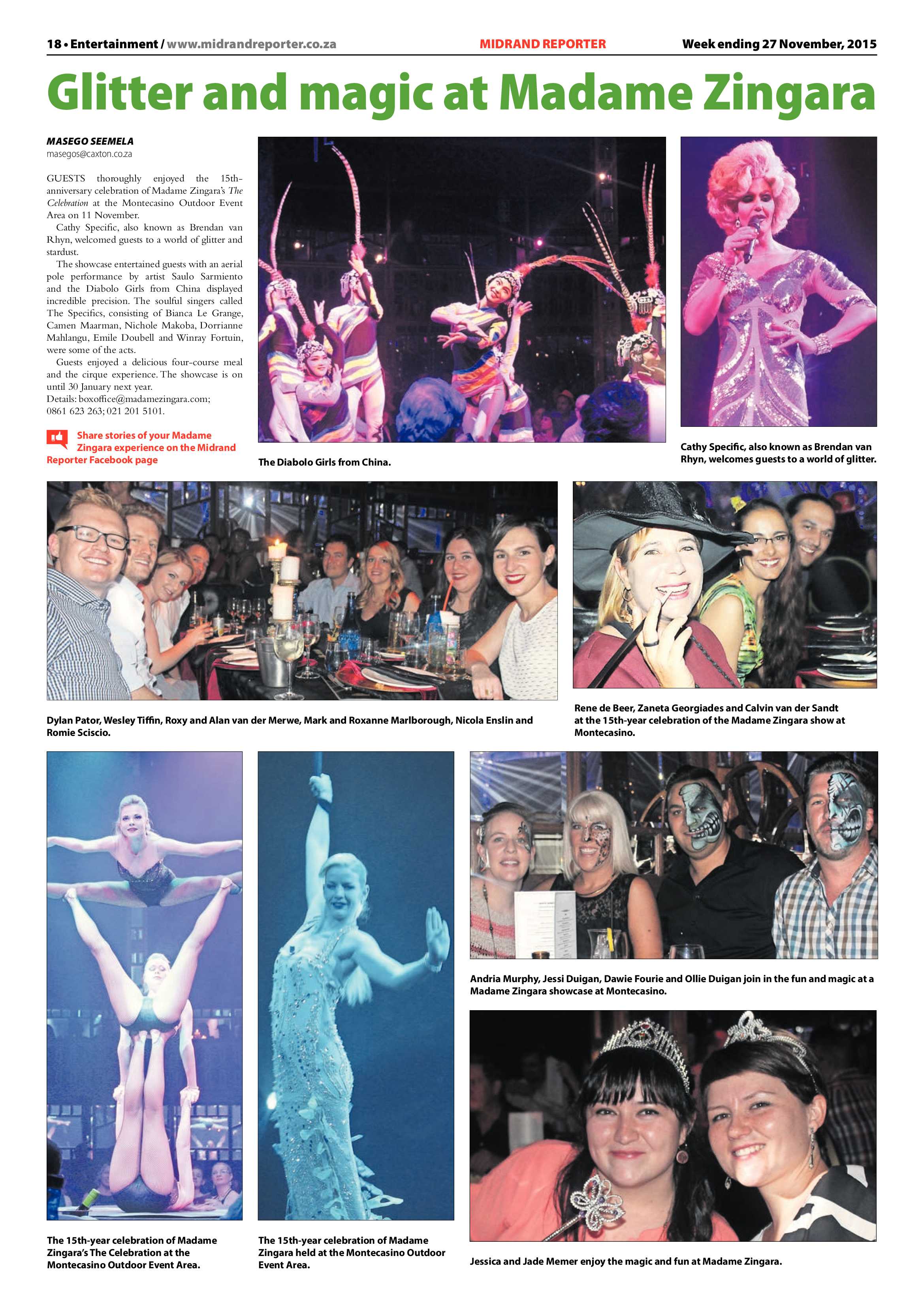 Midrand Reporter 27 November 2015 page 18