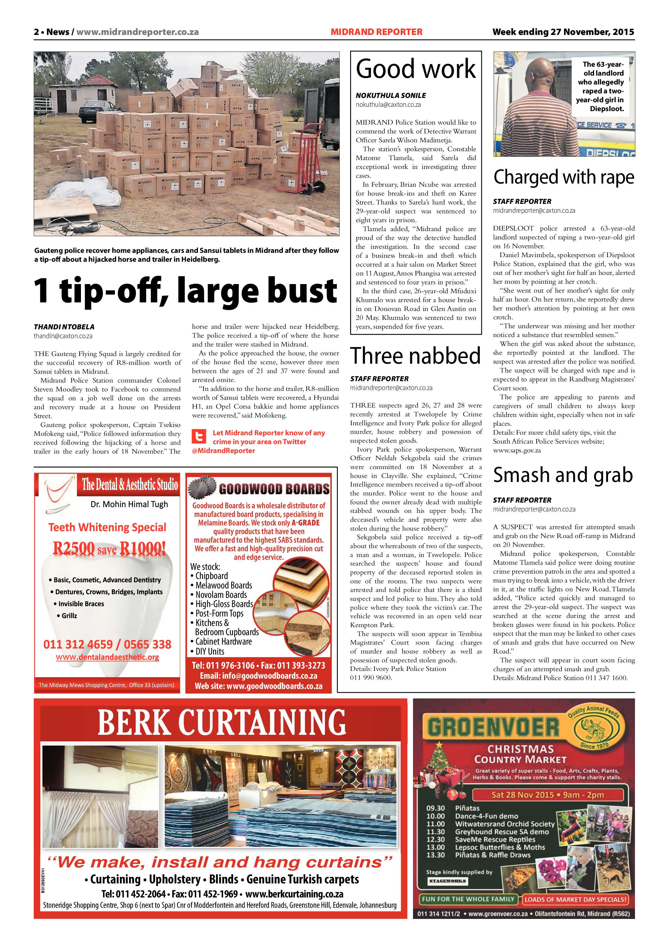 Midrand Reporter 27 November 2015 page 2