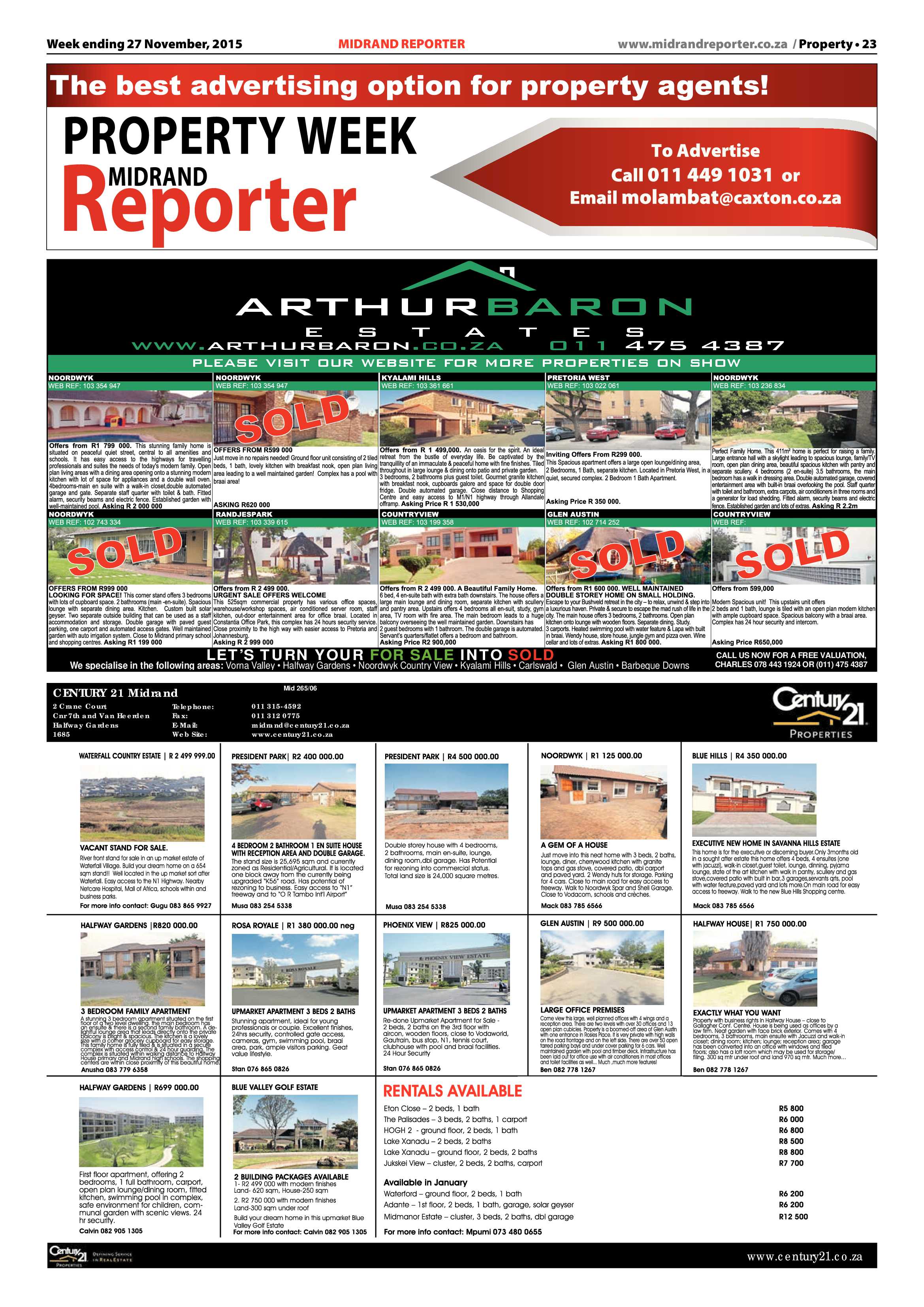 Midrand Reporter 27 November 2015 page 23