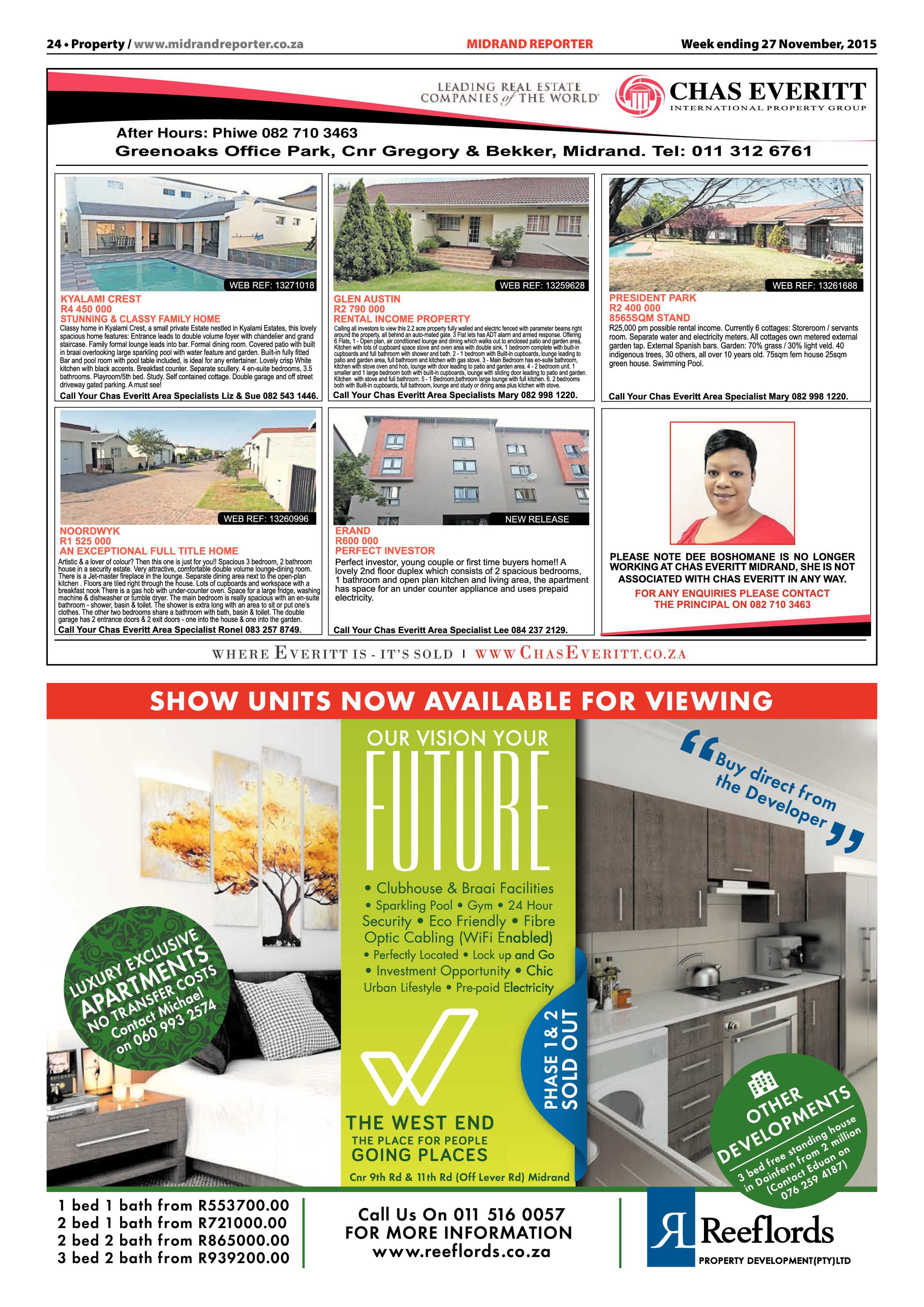 Midrand Reporter 27 November 2015 page 24