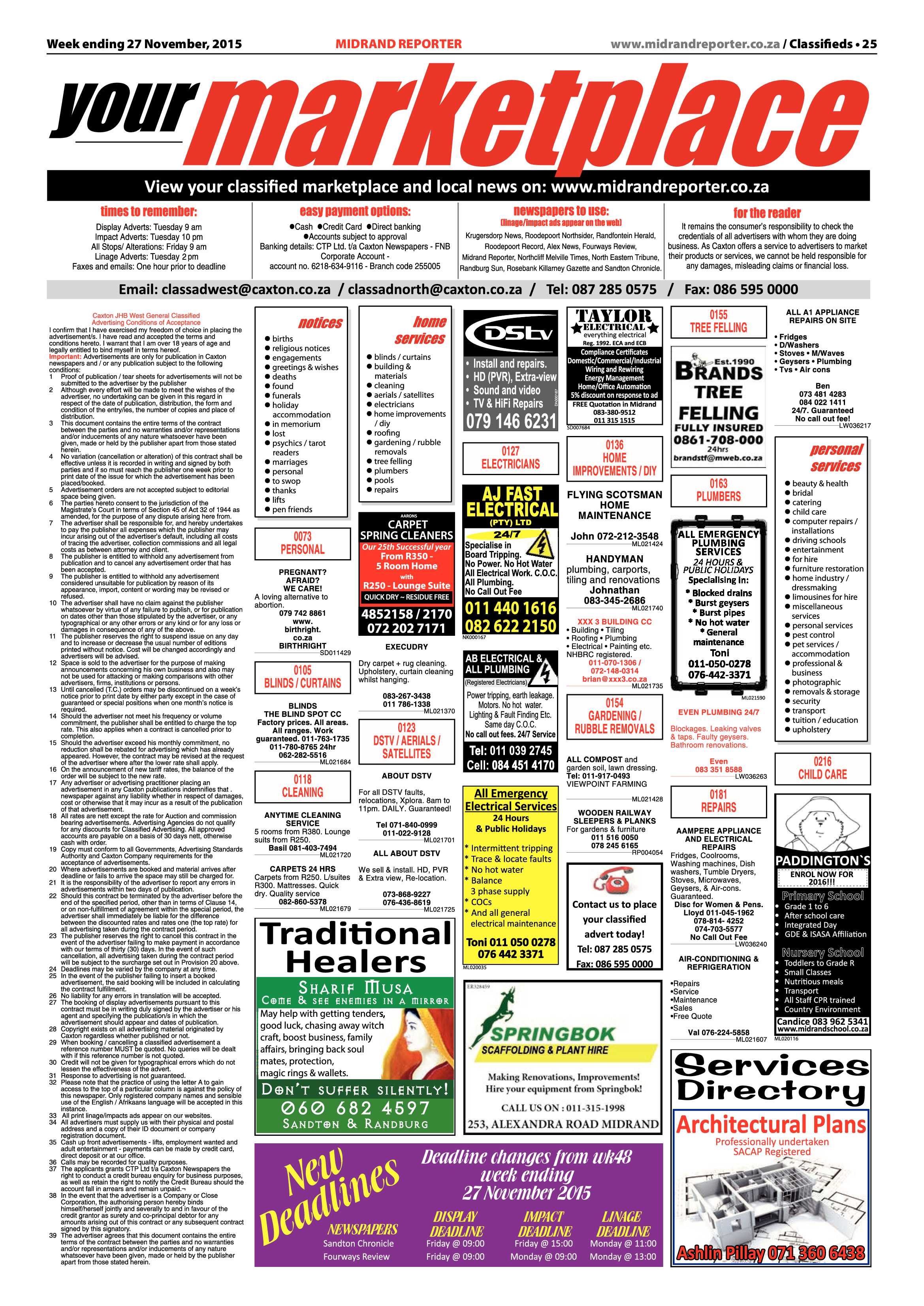 Midrand Reporter 27 November 2015 page 25