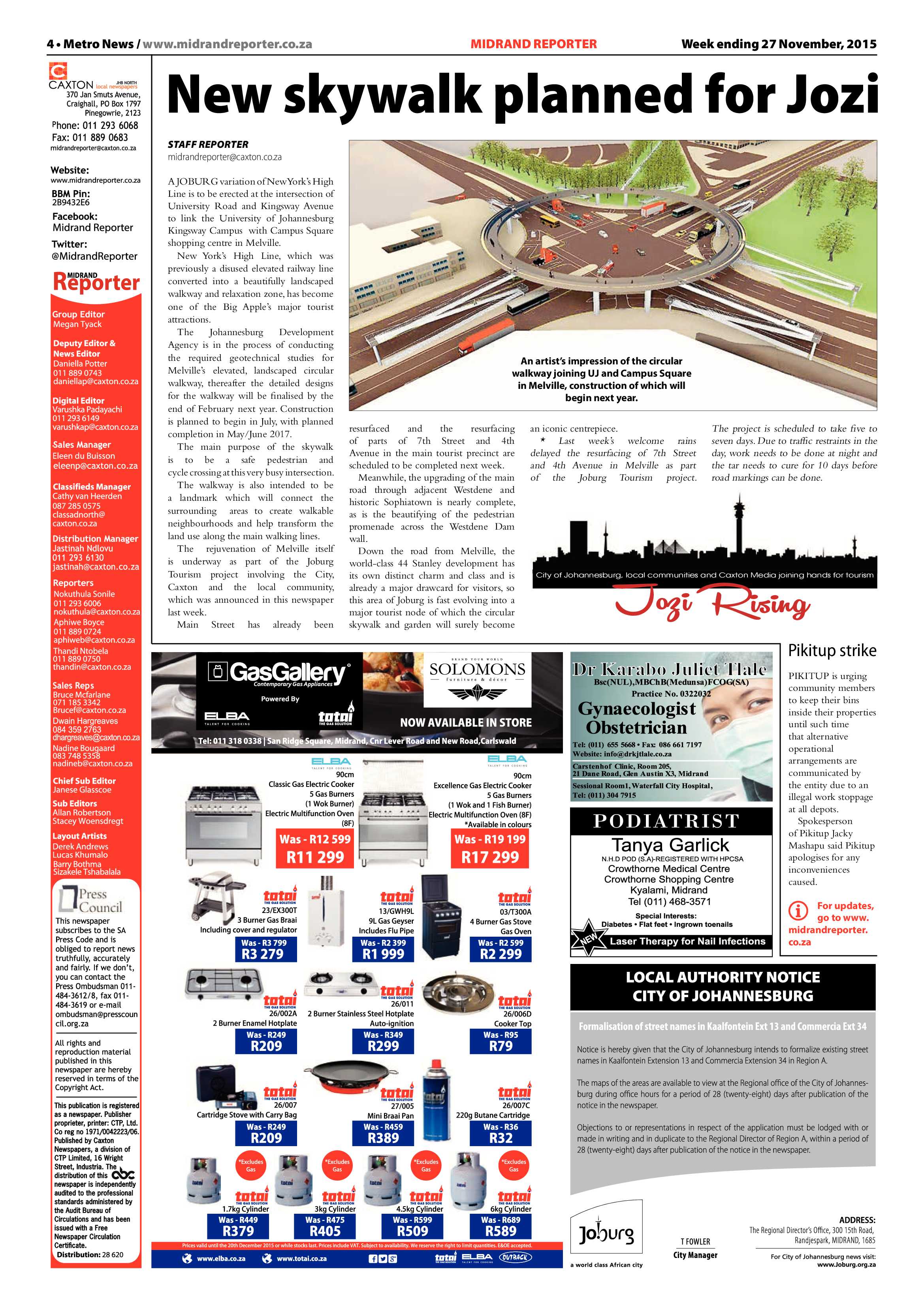 Midrand Reporter 27 November 2015 page 4