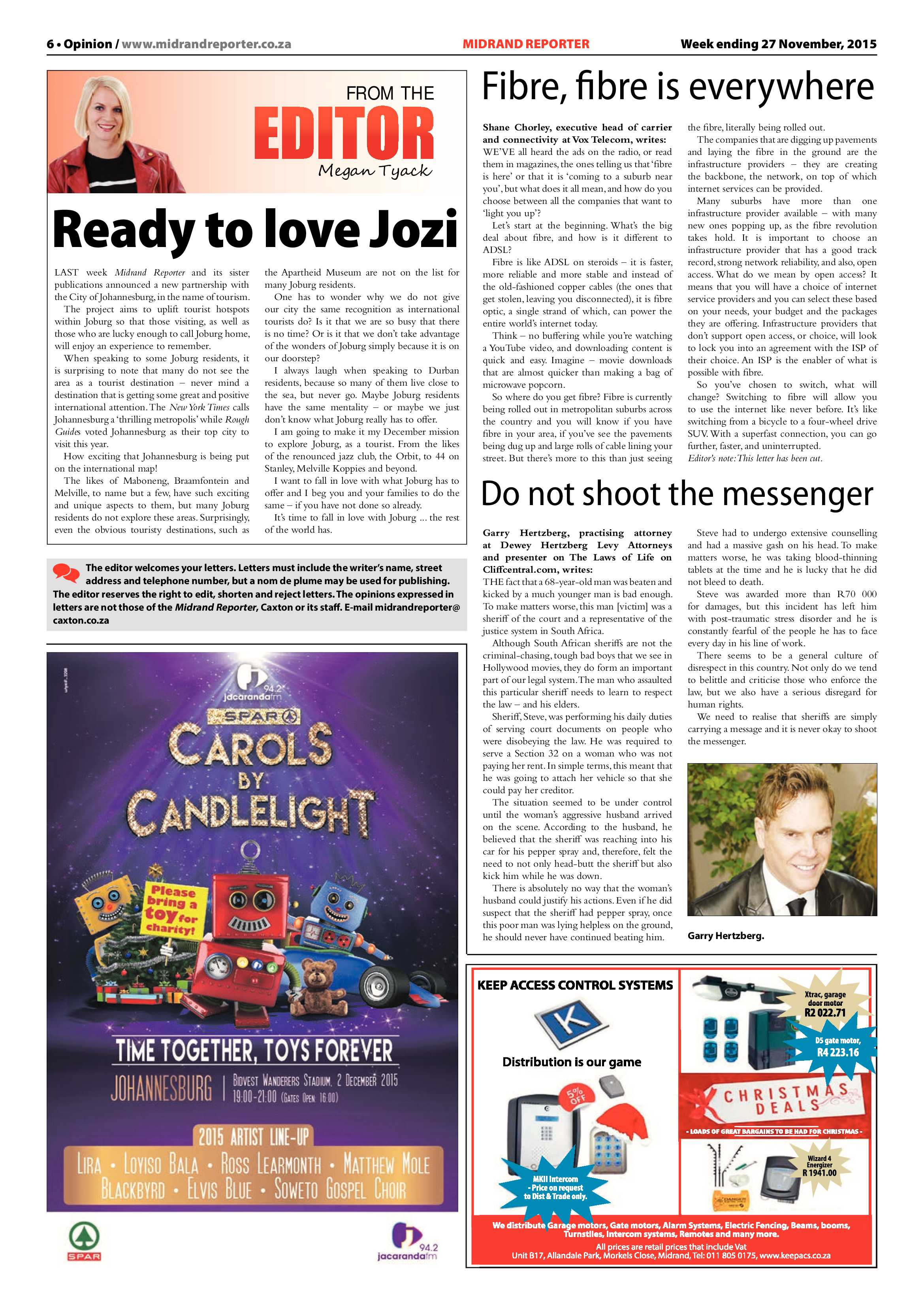 Midrand Reporter 27 November 2015 page 6