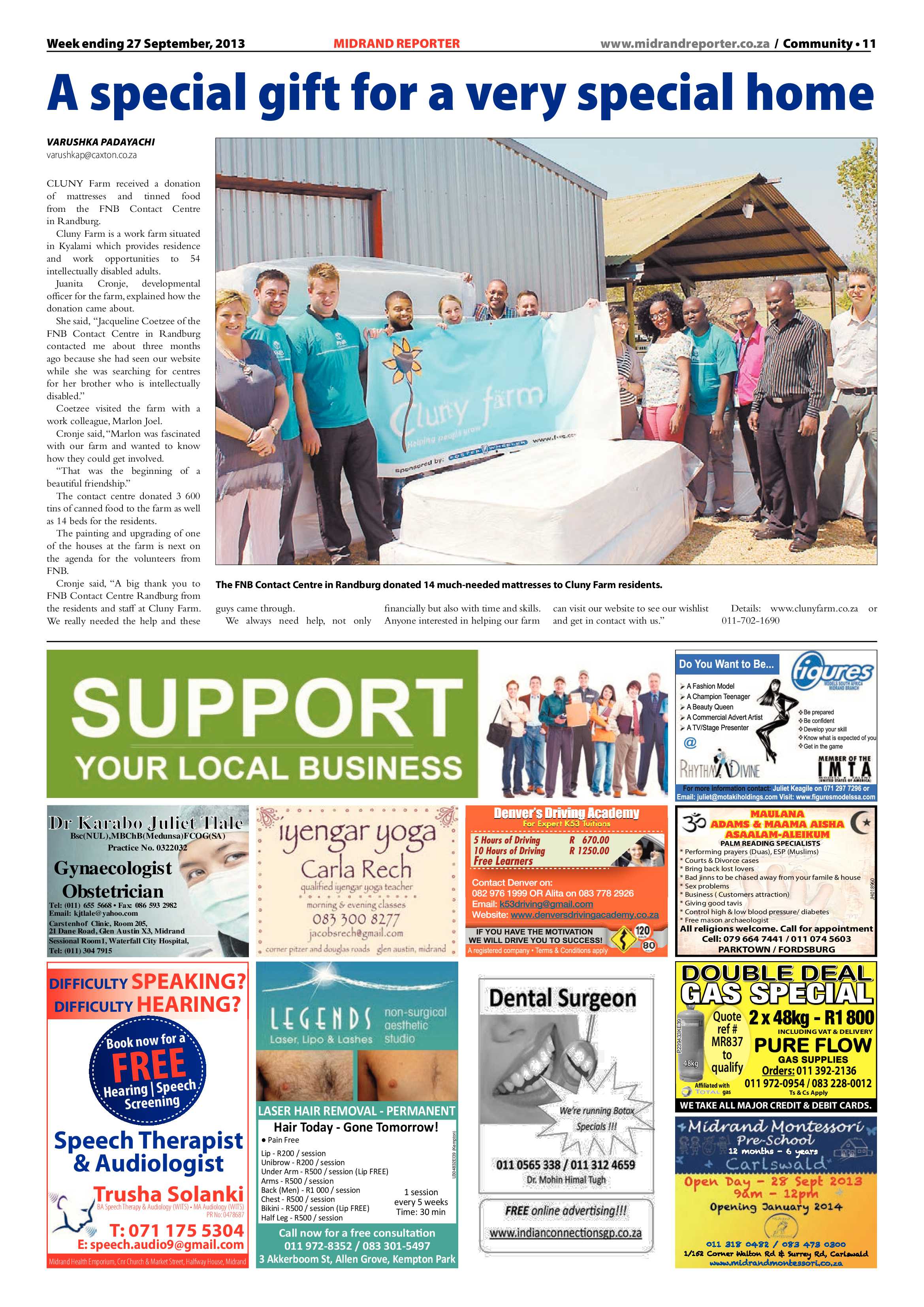 Midrand Reporter 27 September 2013 page 11