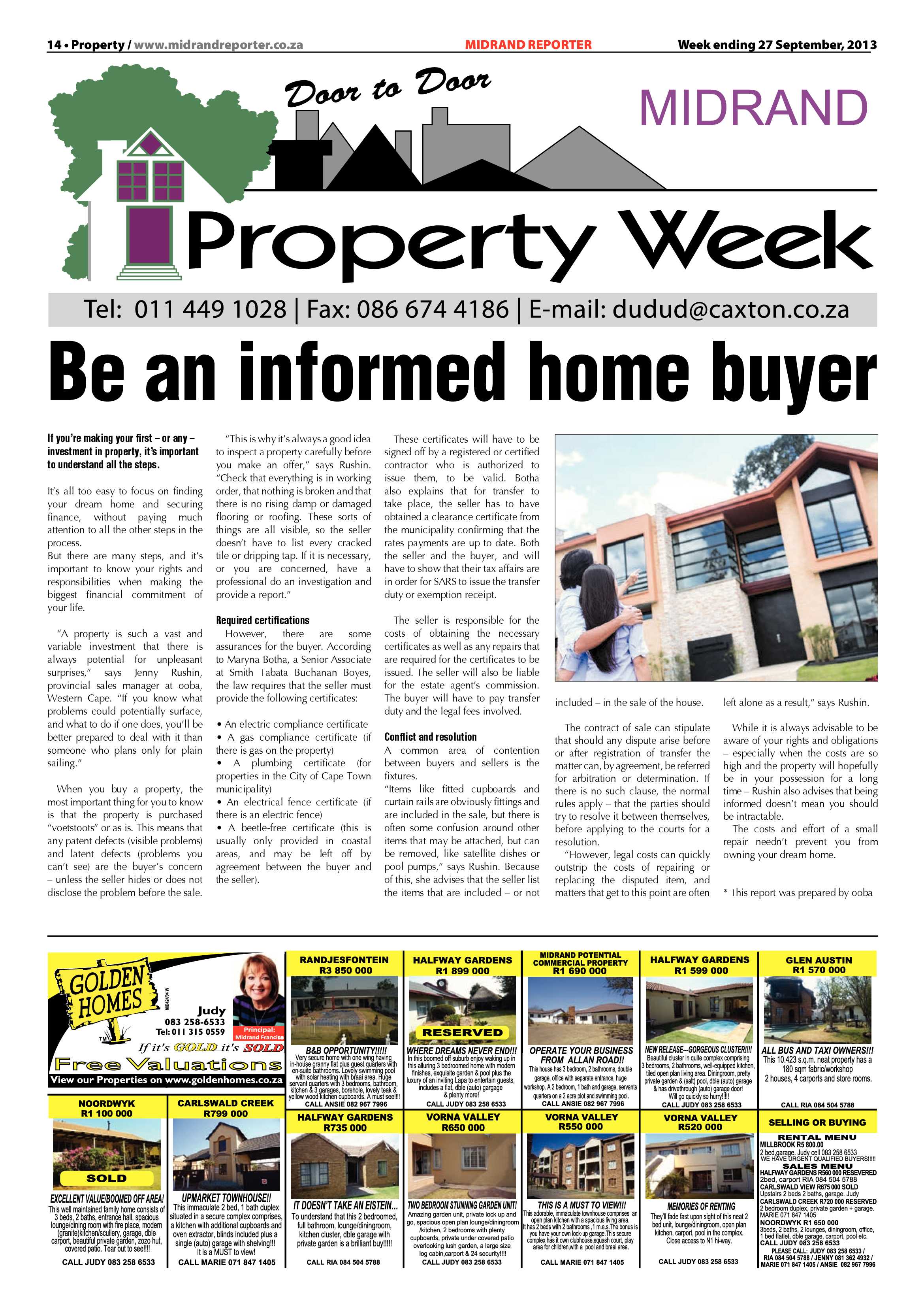 Midrand Reporter 27 September 2013 page 14
