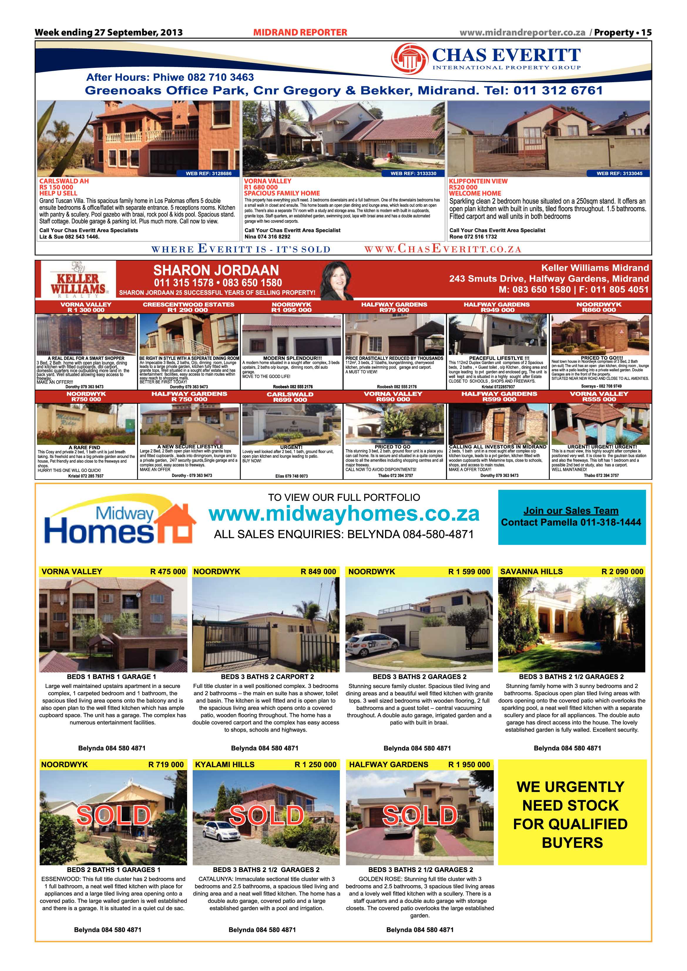 Midrand Reporter 27 September 2013 page 15