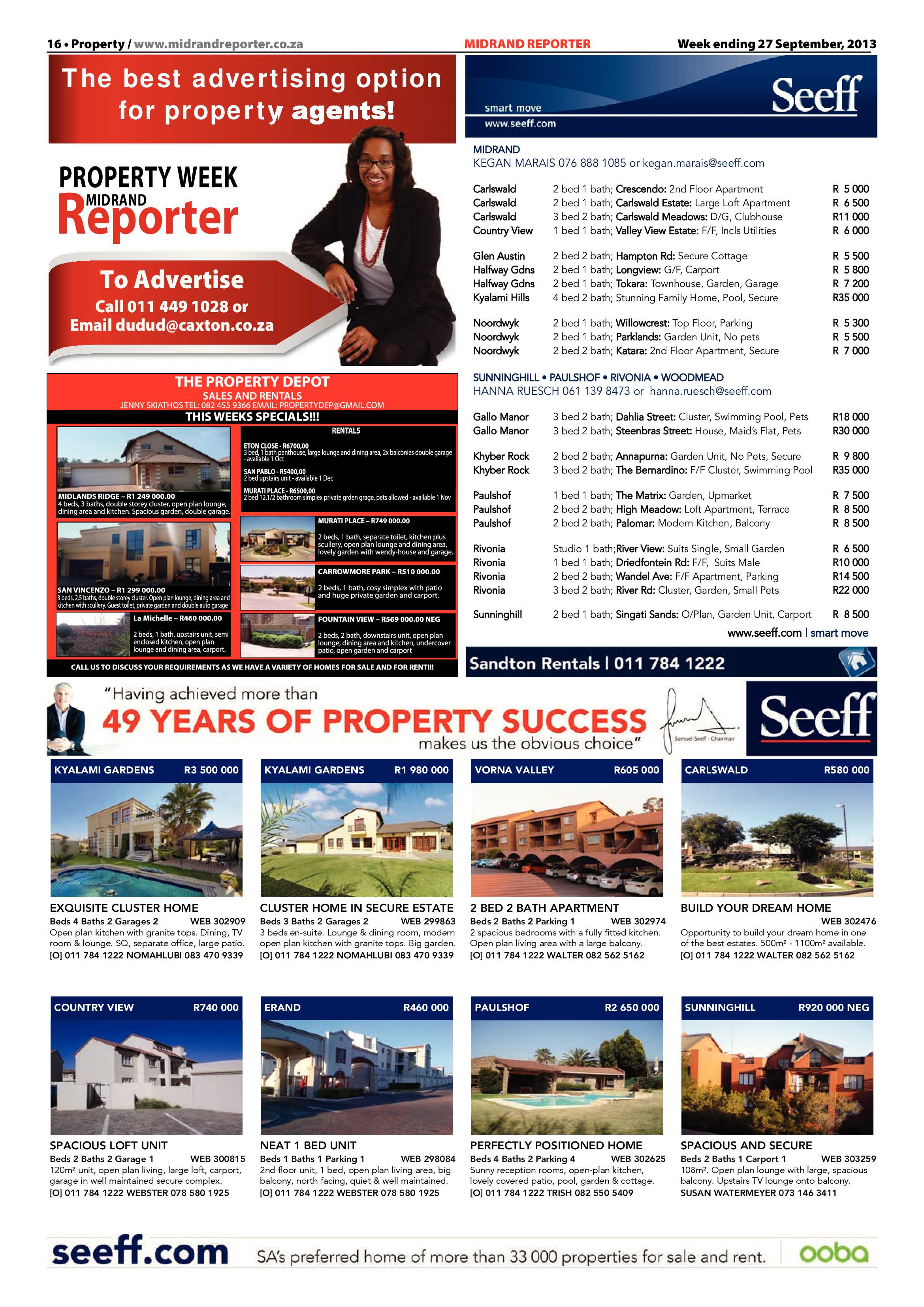 Midrand Reporter 27 September 2013 page 16