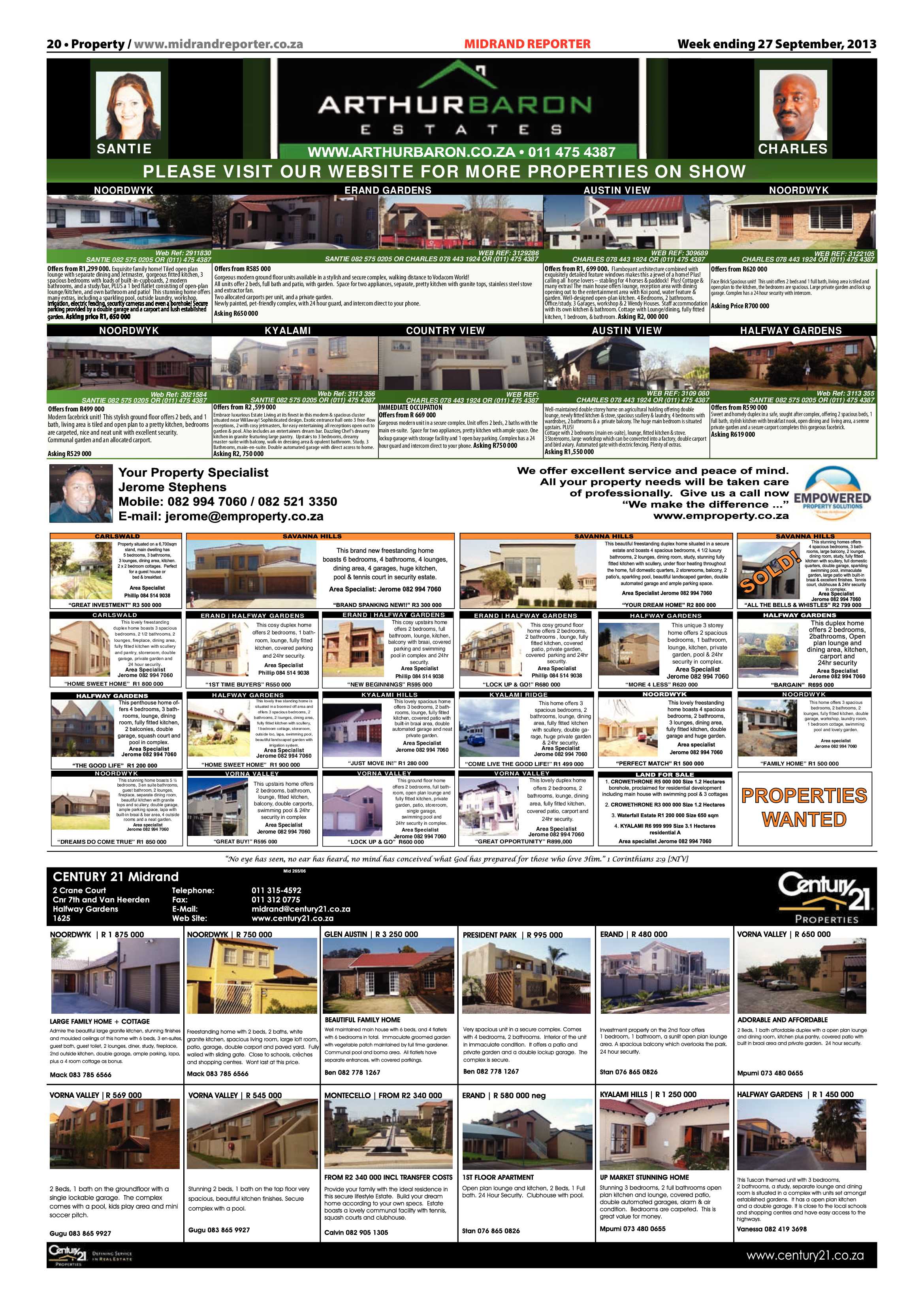 Midrand Reporter 27 September 2013 page 20