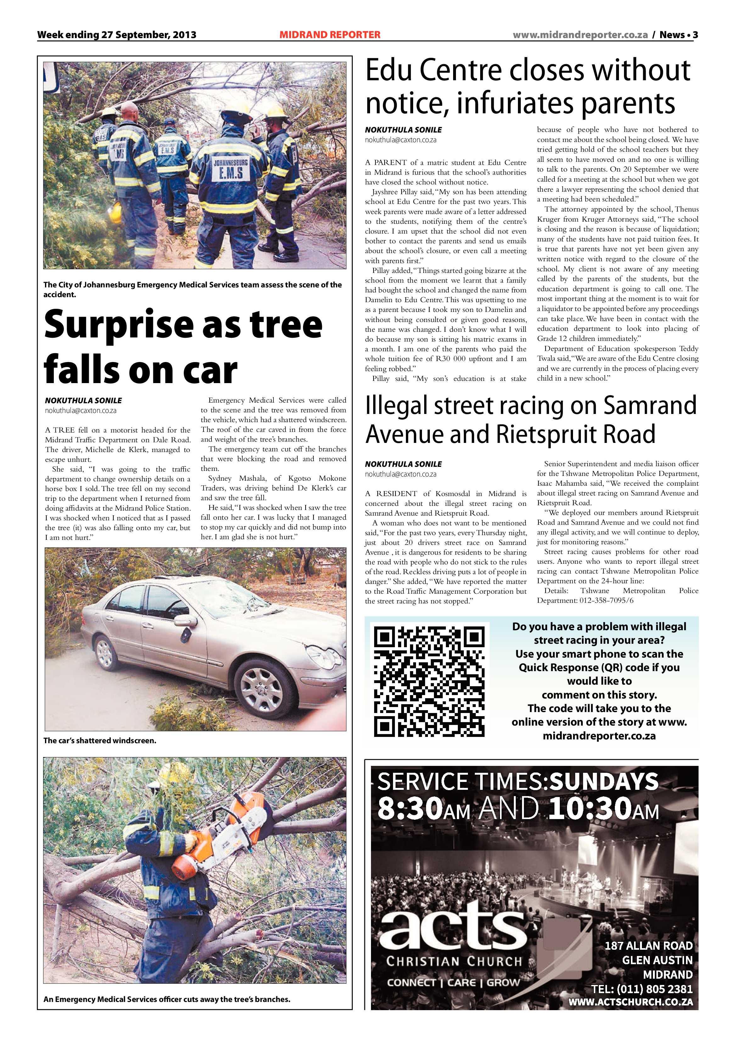 Midrand Reporter 27 September 2013 page 3