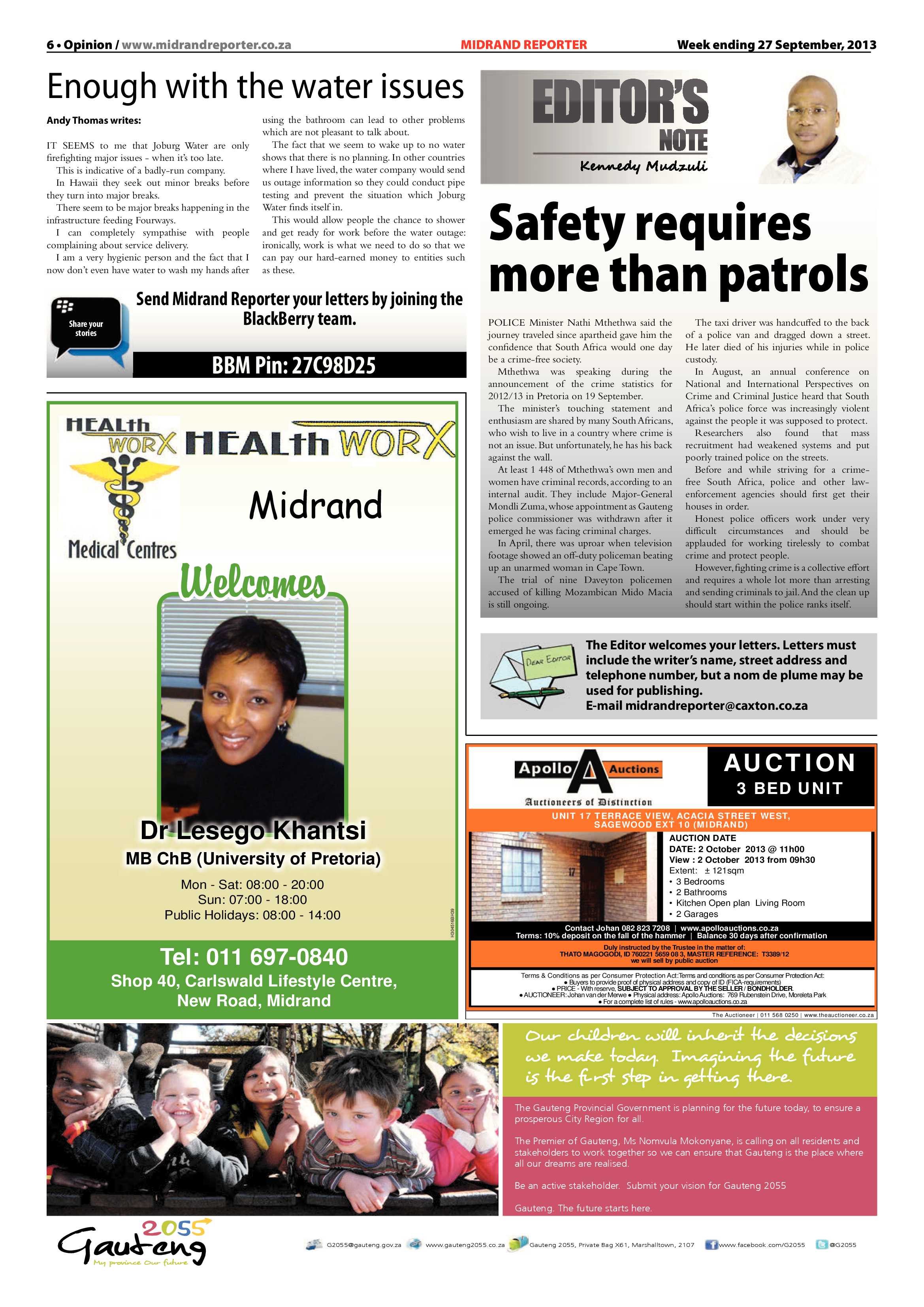 Midrand Reporter 27 September 2013 page 6