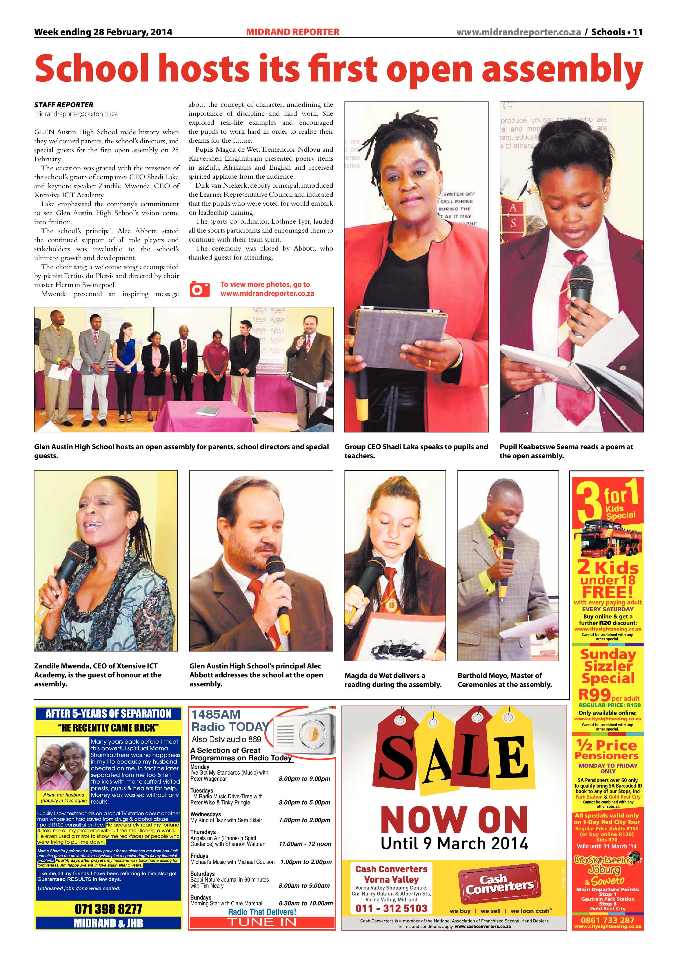 Midrand Reporter 28 February 2014 page 11