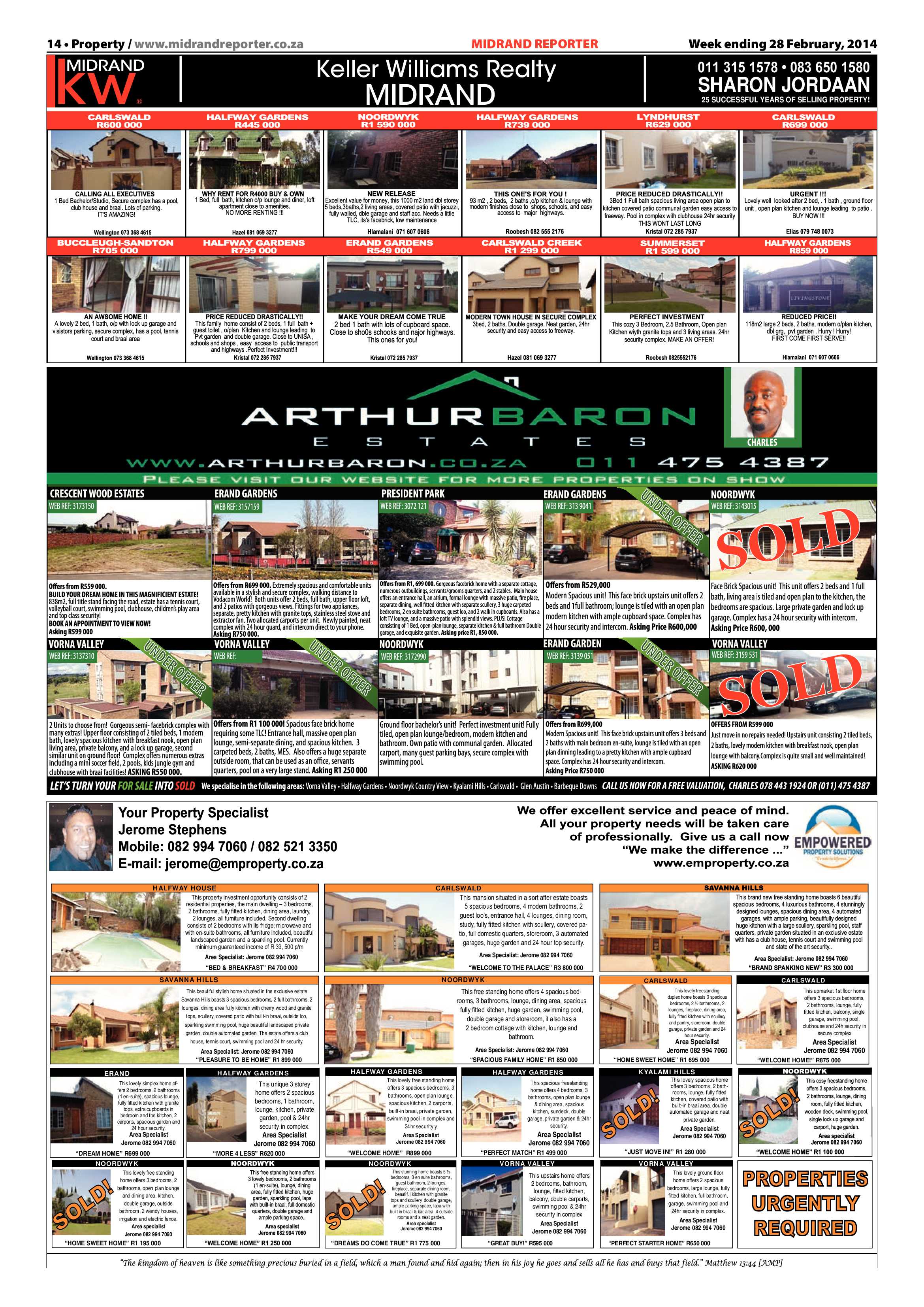Midrand Reporter 28 February 2014 page 14