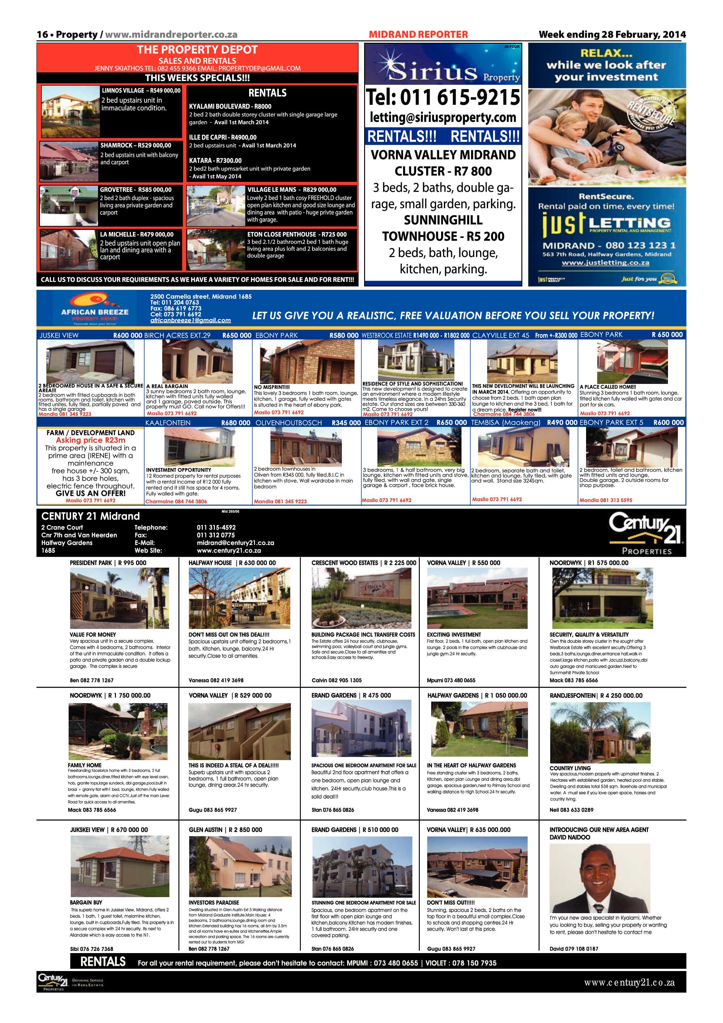 Midrand Reporter 28 February 2014 page 16
