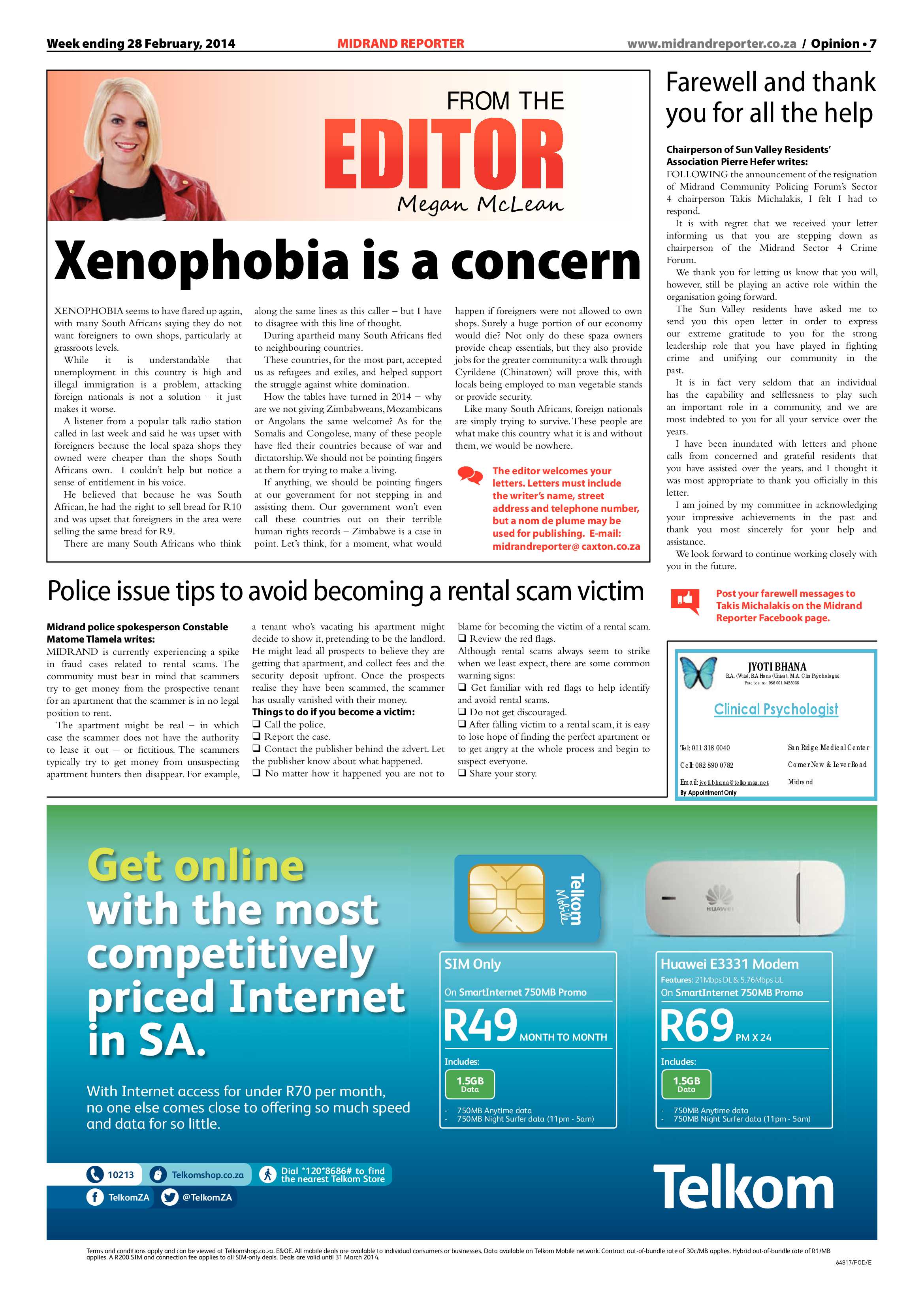 Midrand Reporter 28 February 2014 page 7