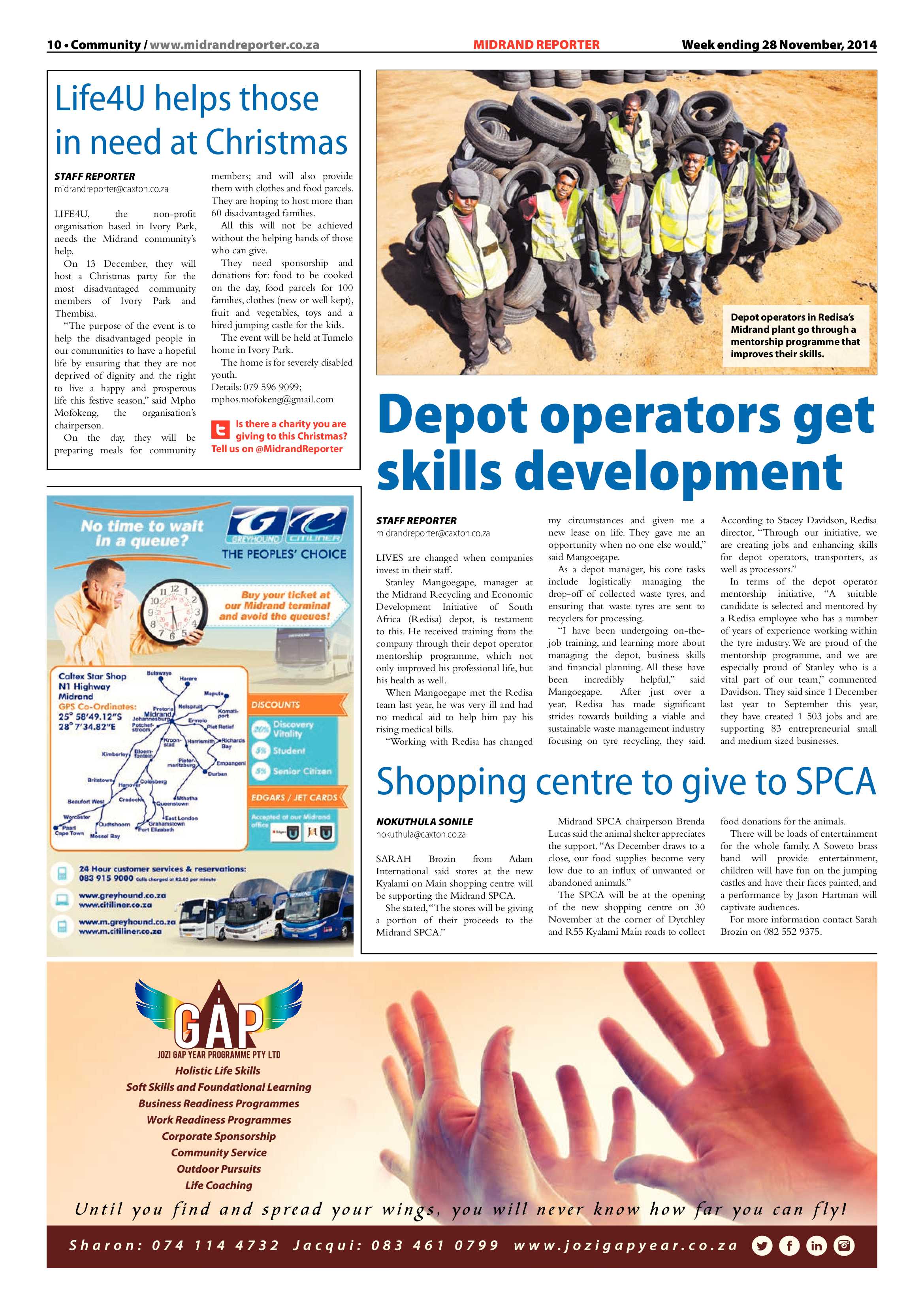 Midrand Reporter 28 November 2014 page 10