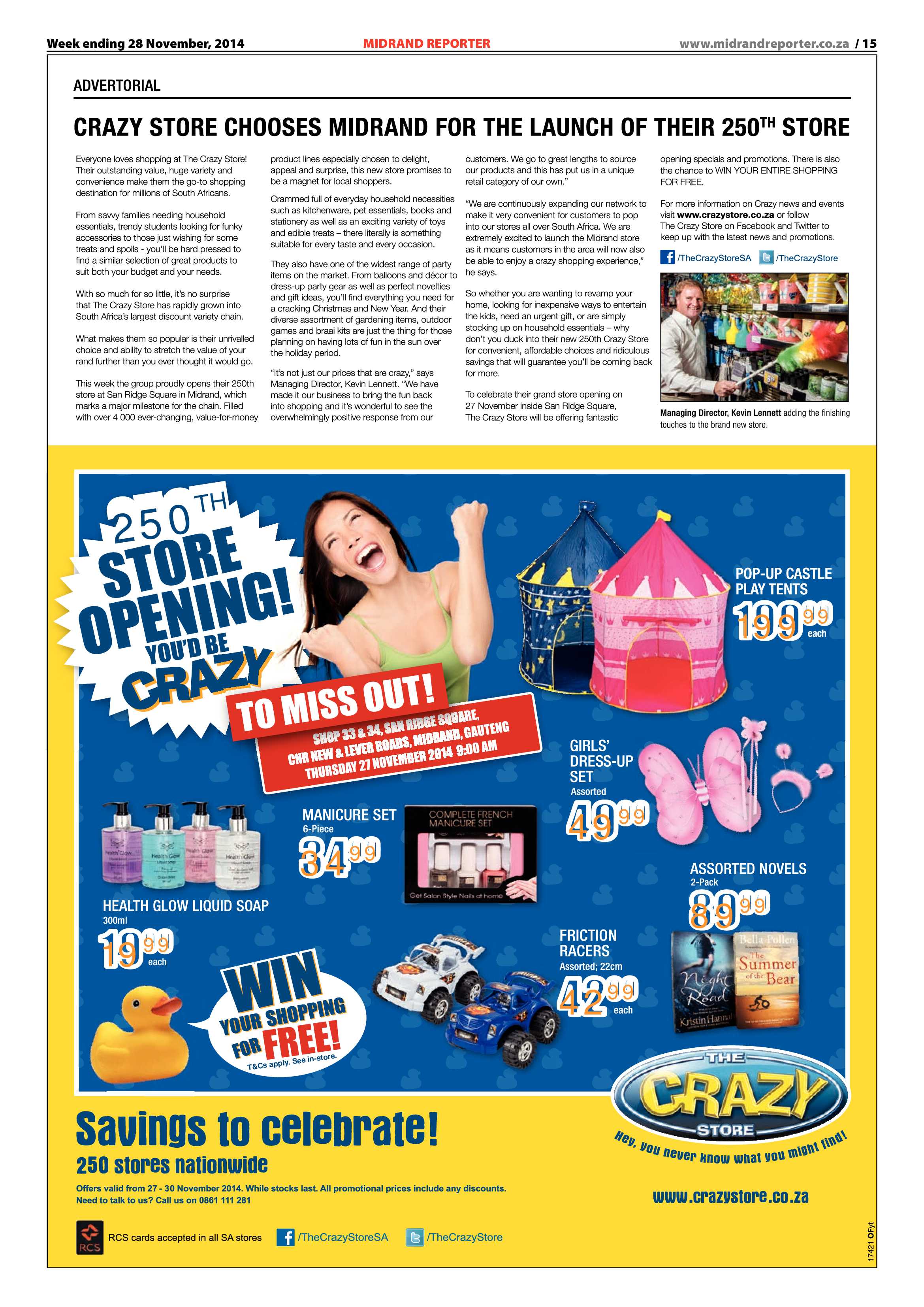 Midrand Reporter 28 November 2014 page 15