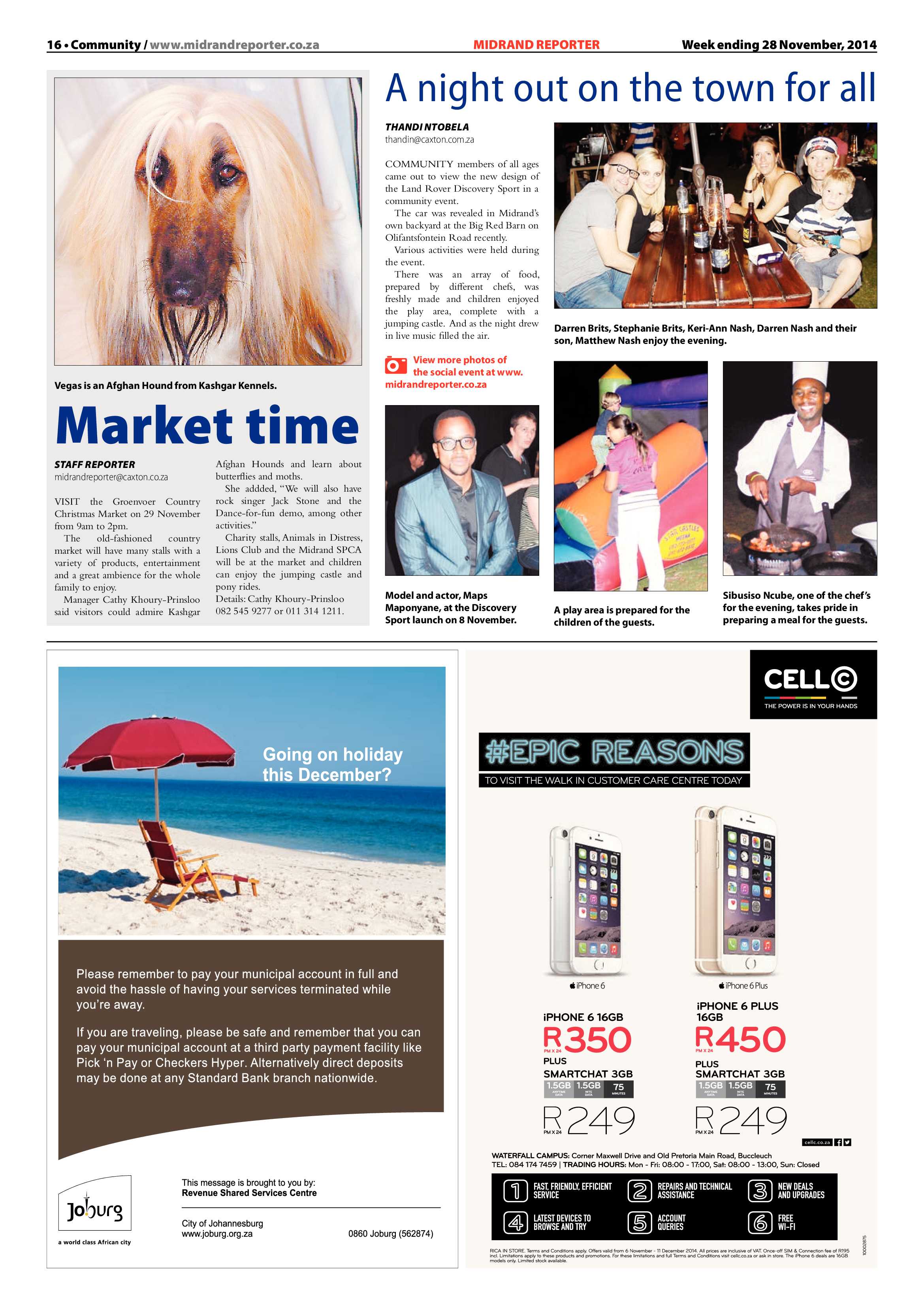 Midrand Reporter 28 November 2014 page 16