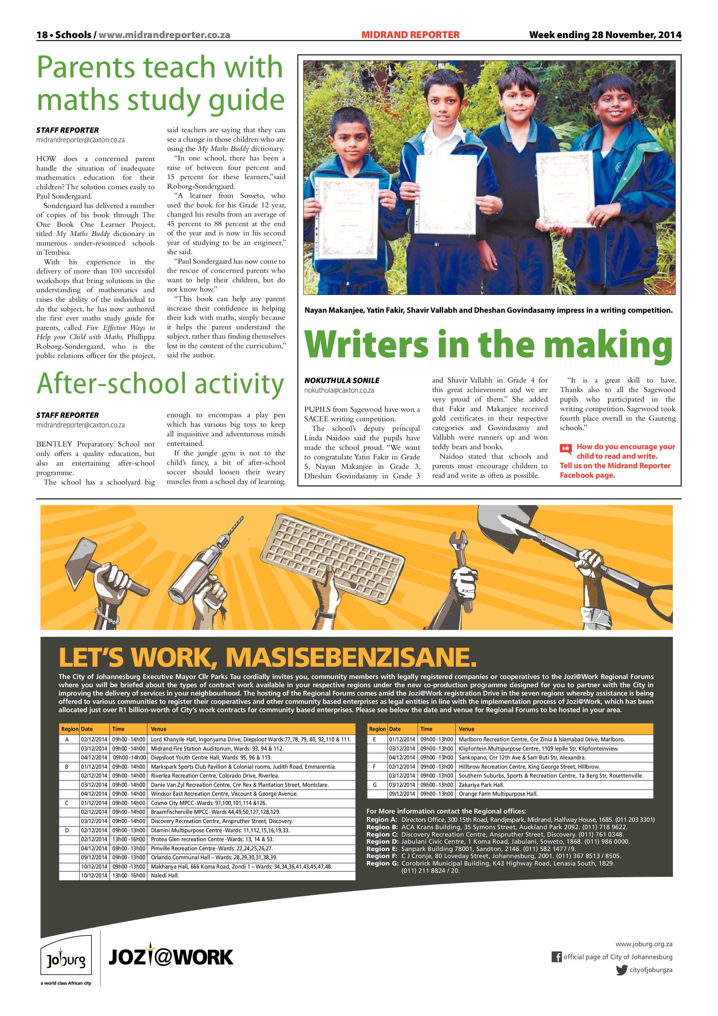 Midrand Reporter 28 November 2014 page 18