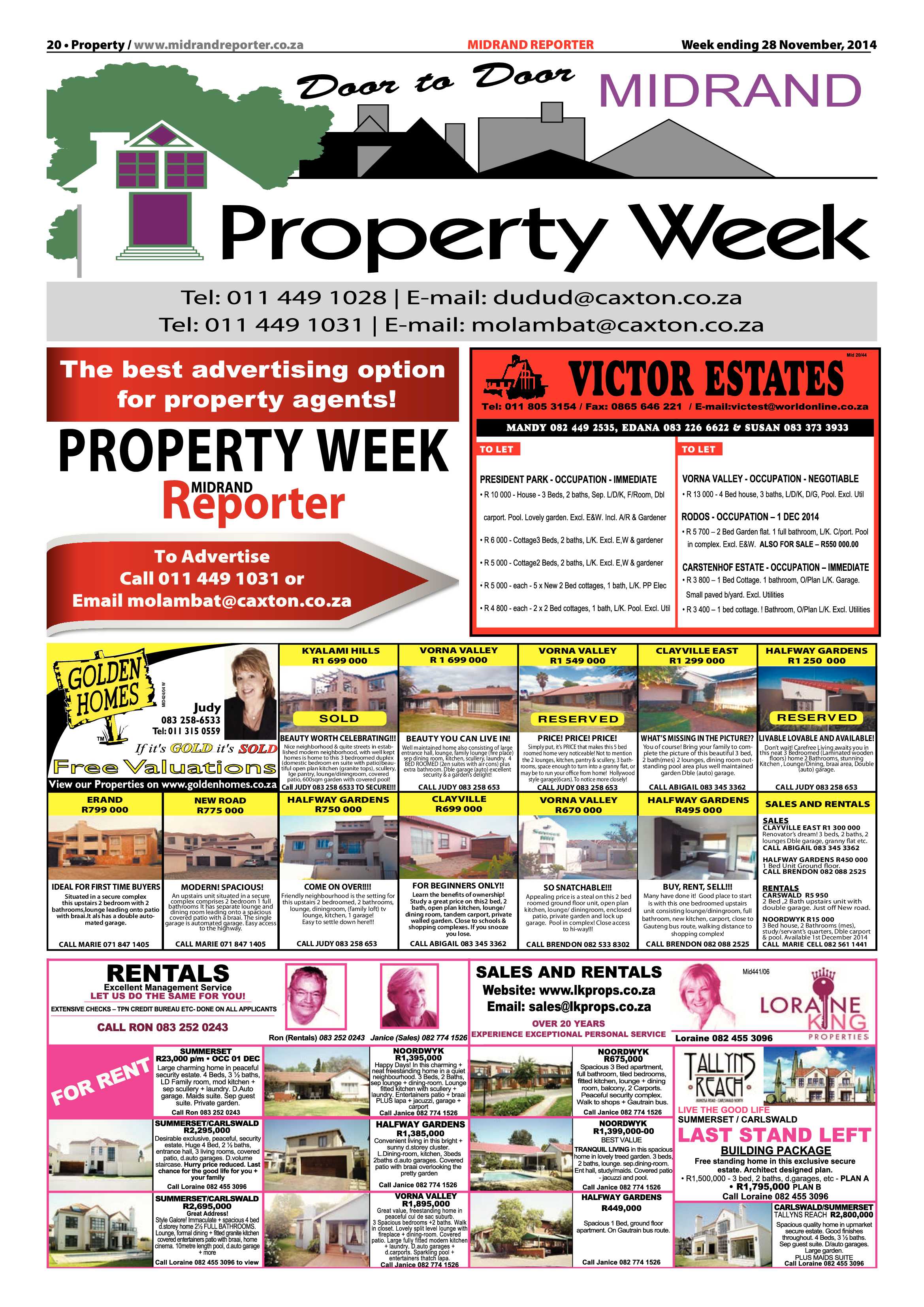 Midrand Reporter 28 November 2014 page 20