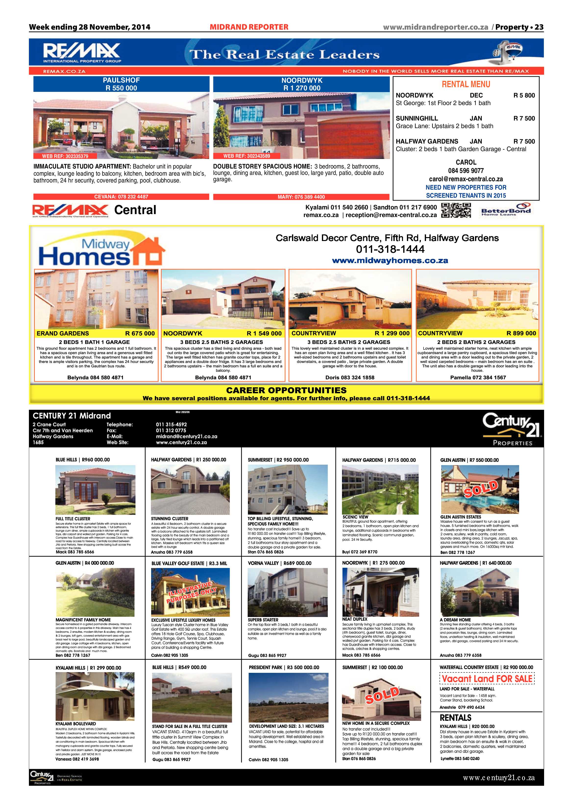 Midrand Reporter 28 November 2014 page 23
