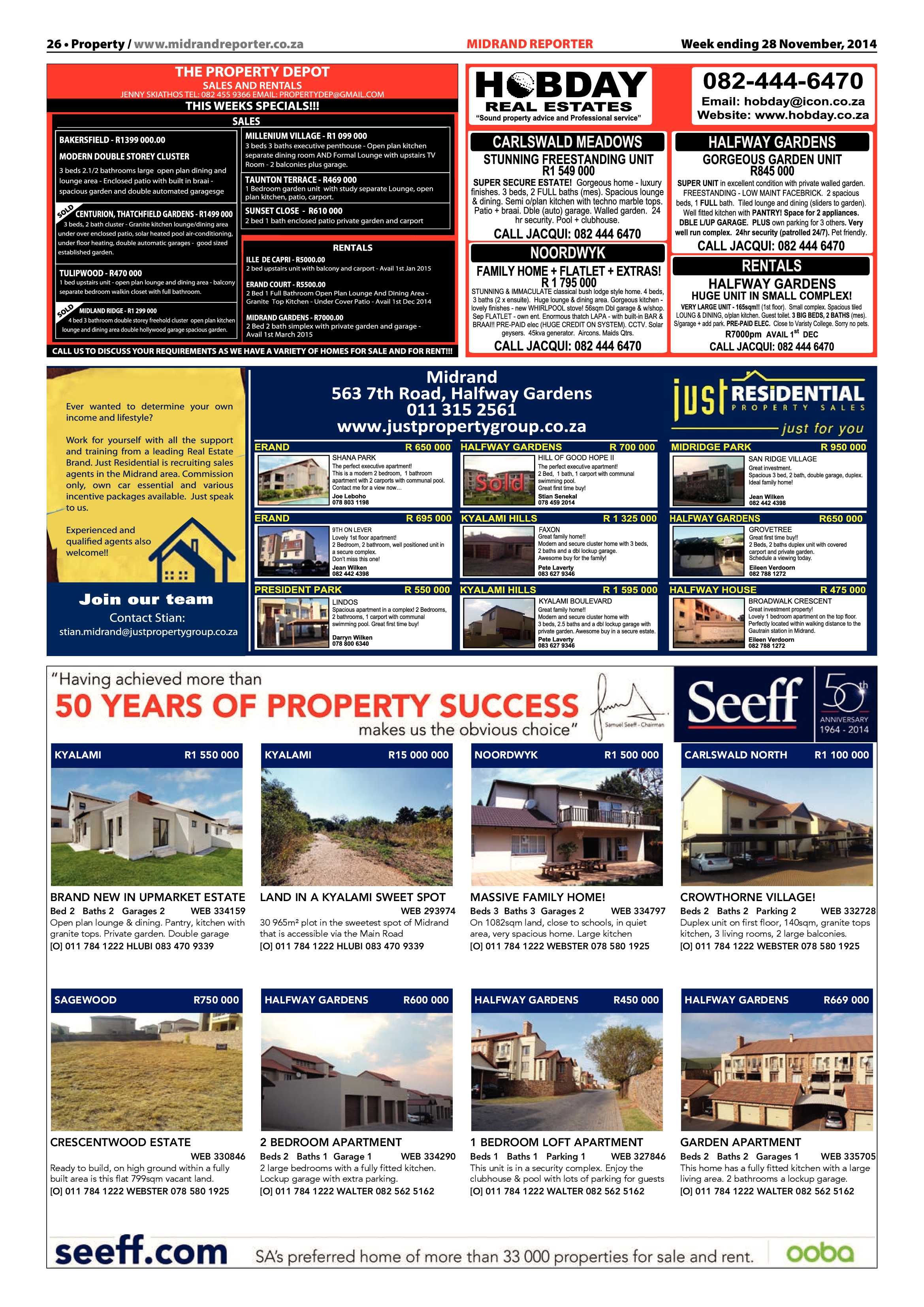 Midrand Reporter 28 November 2014 page 26