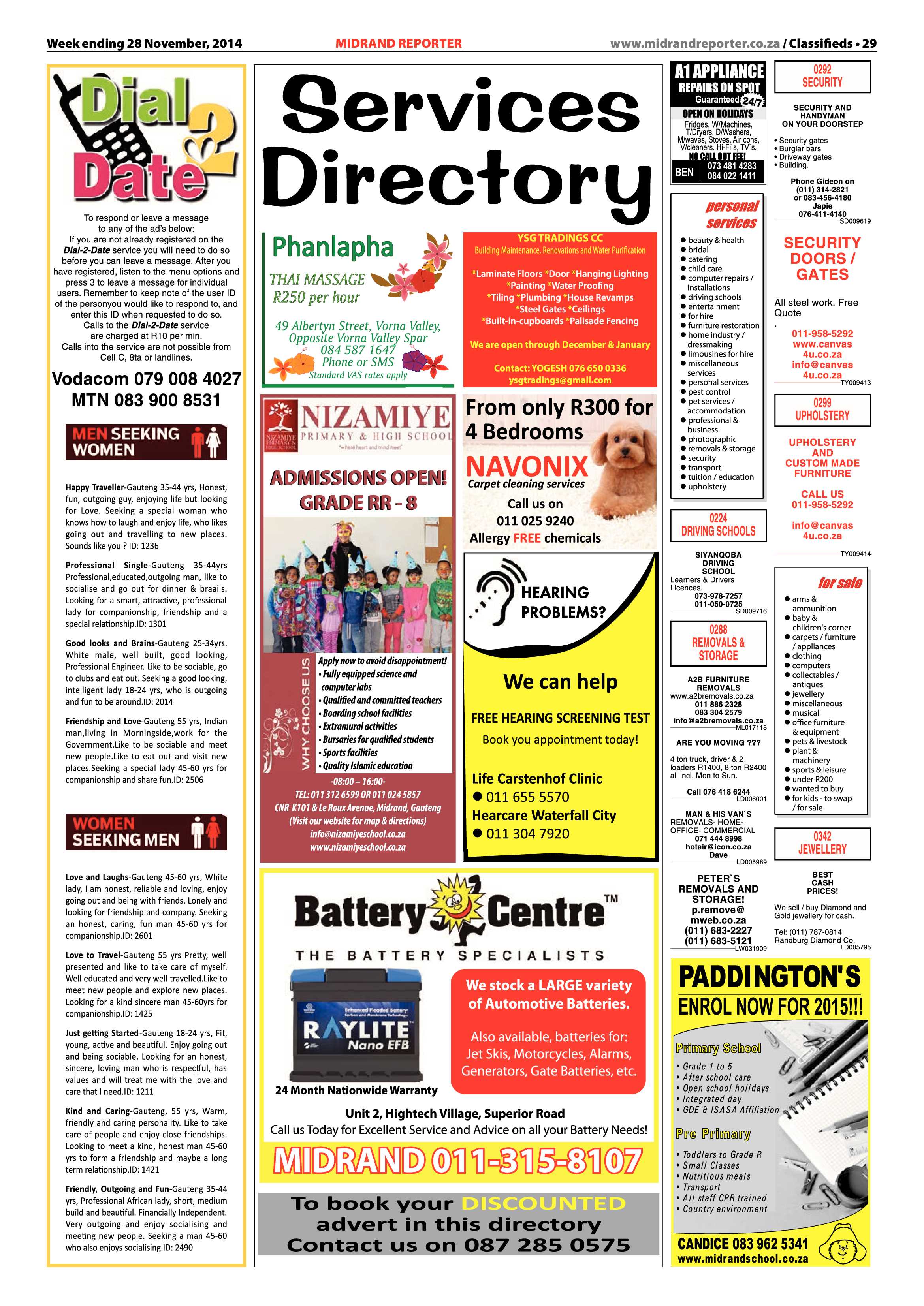 Midrand Reporter 28 November 2014 page 29