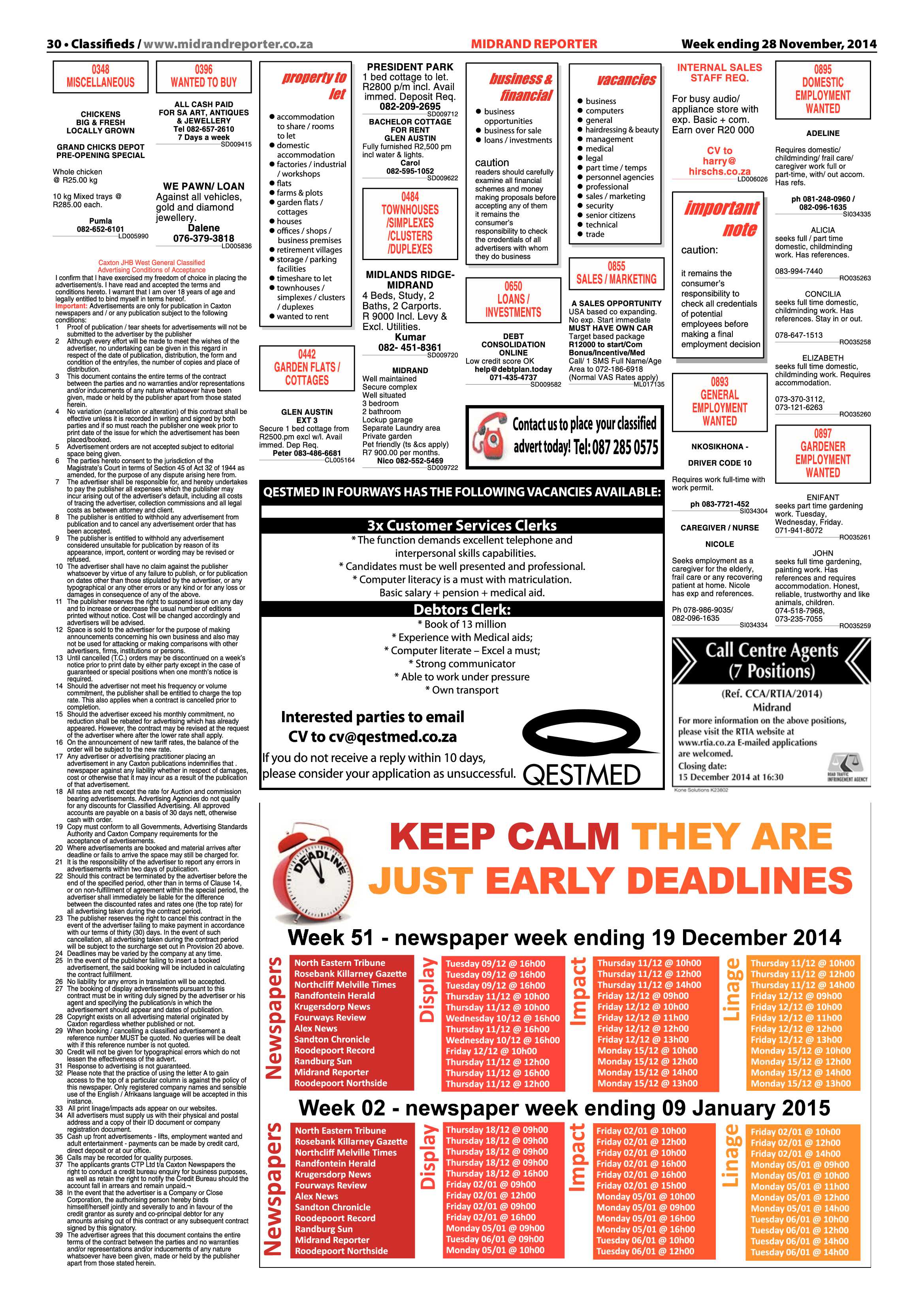 Midrand Reporter 28 November 2014 page 30