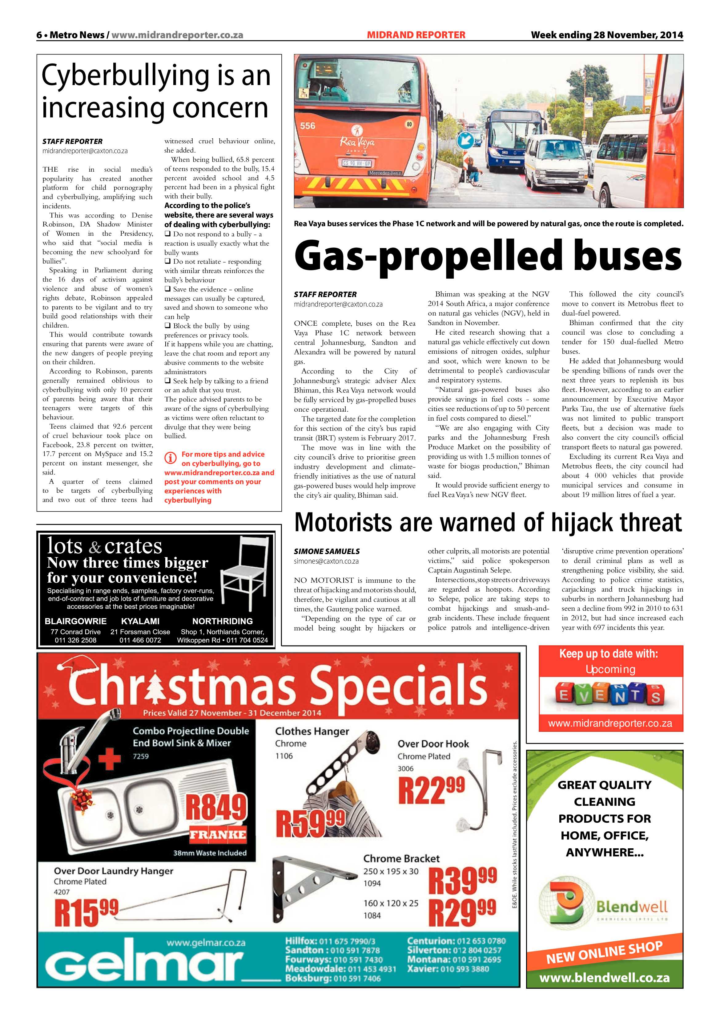 Midrand Reporter 28 November 2014 page 6