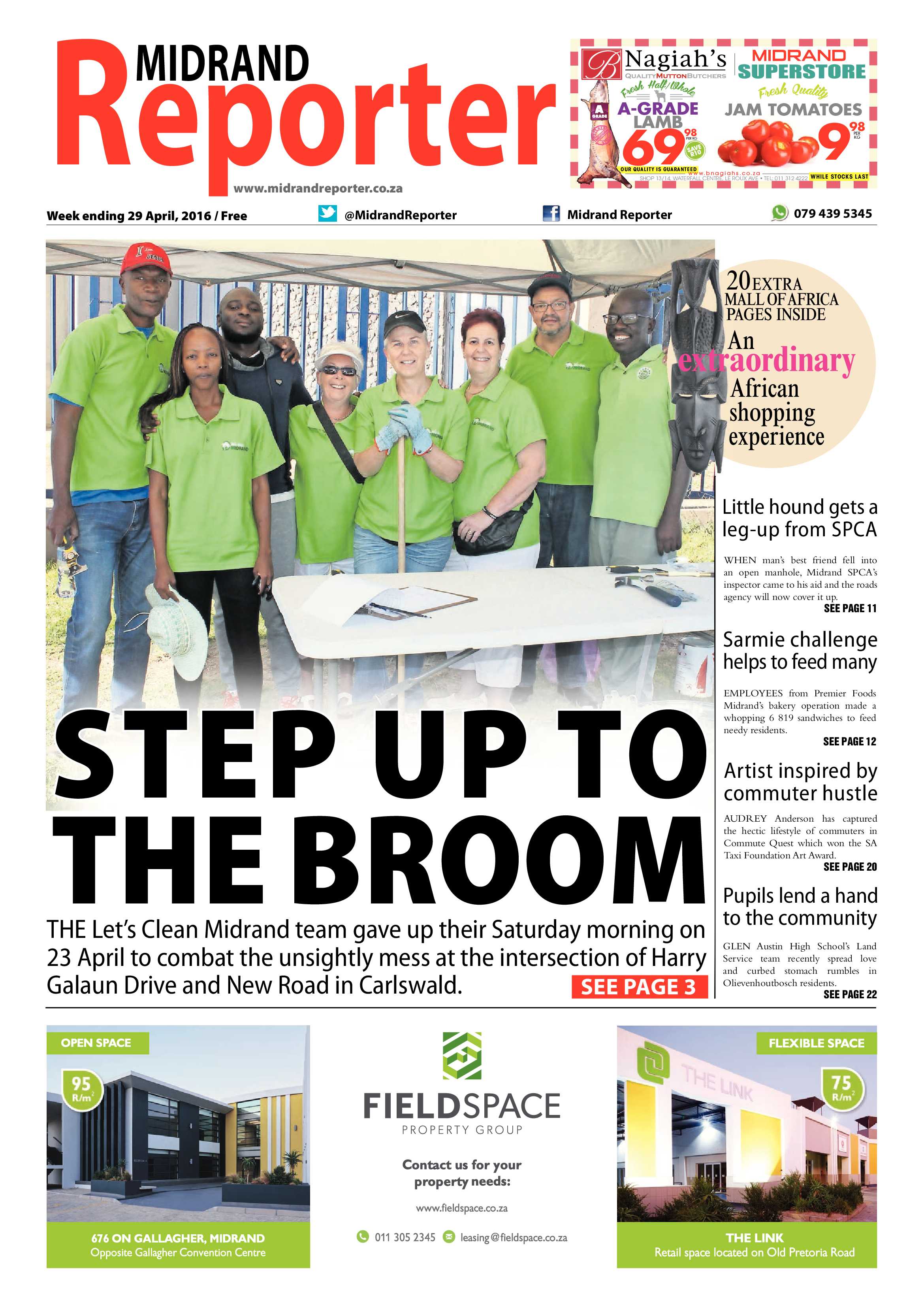 Midrand Reporter 29 April 2016 page 1