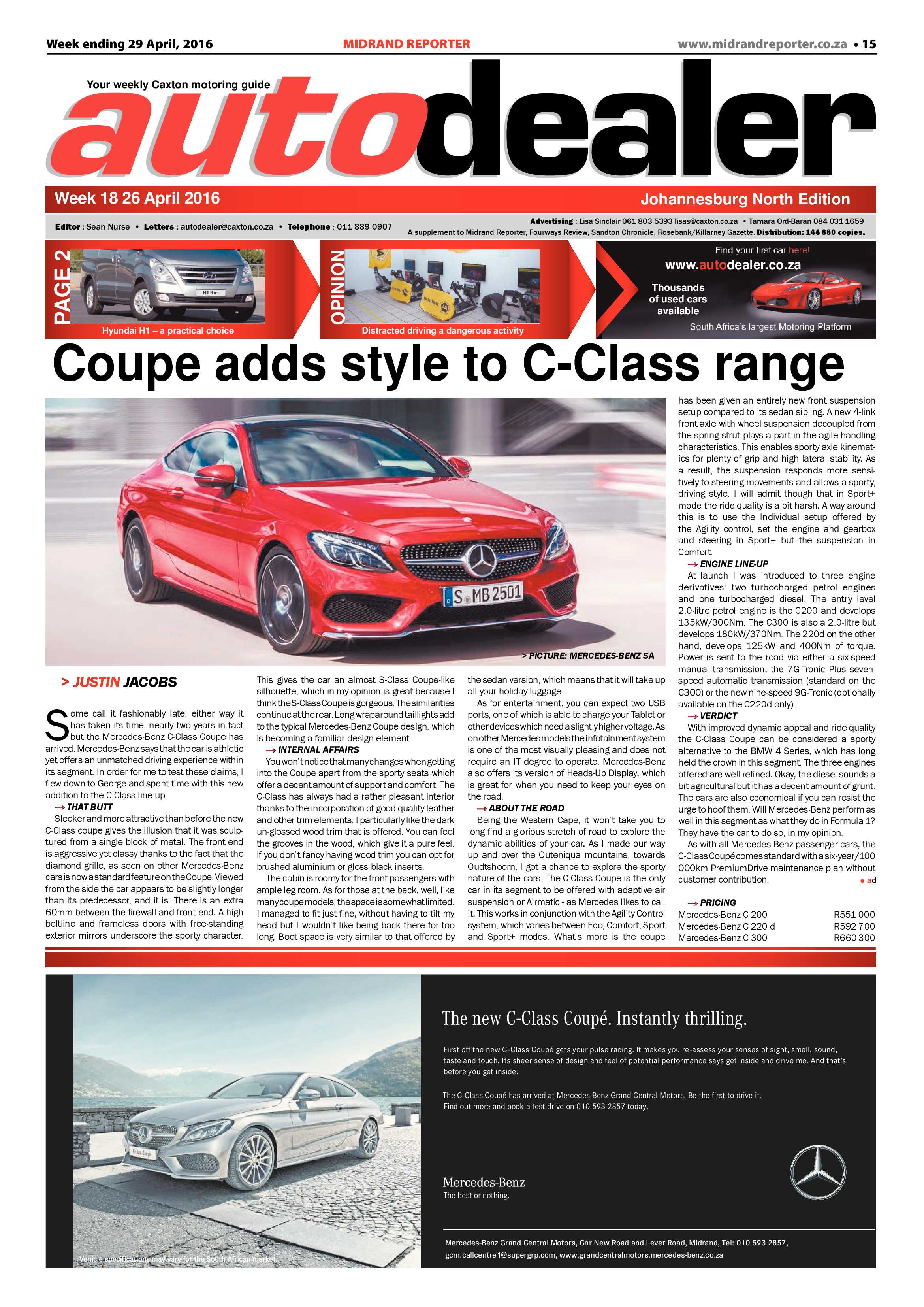 Midrand Reporter 29 April 2016 page 15