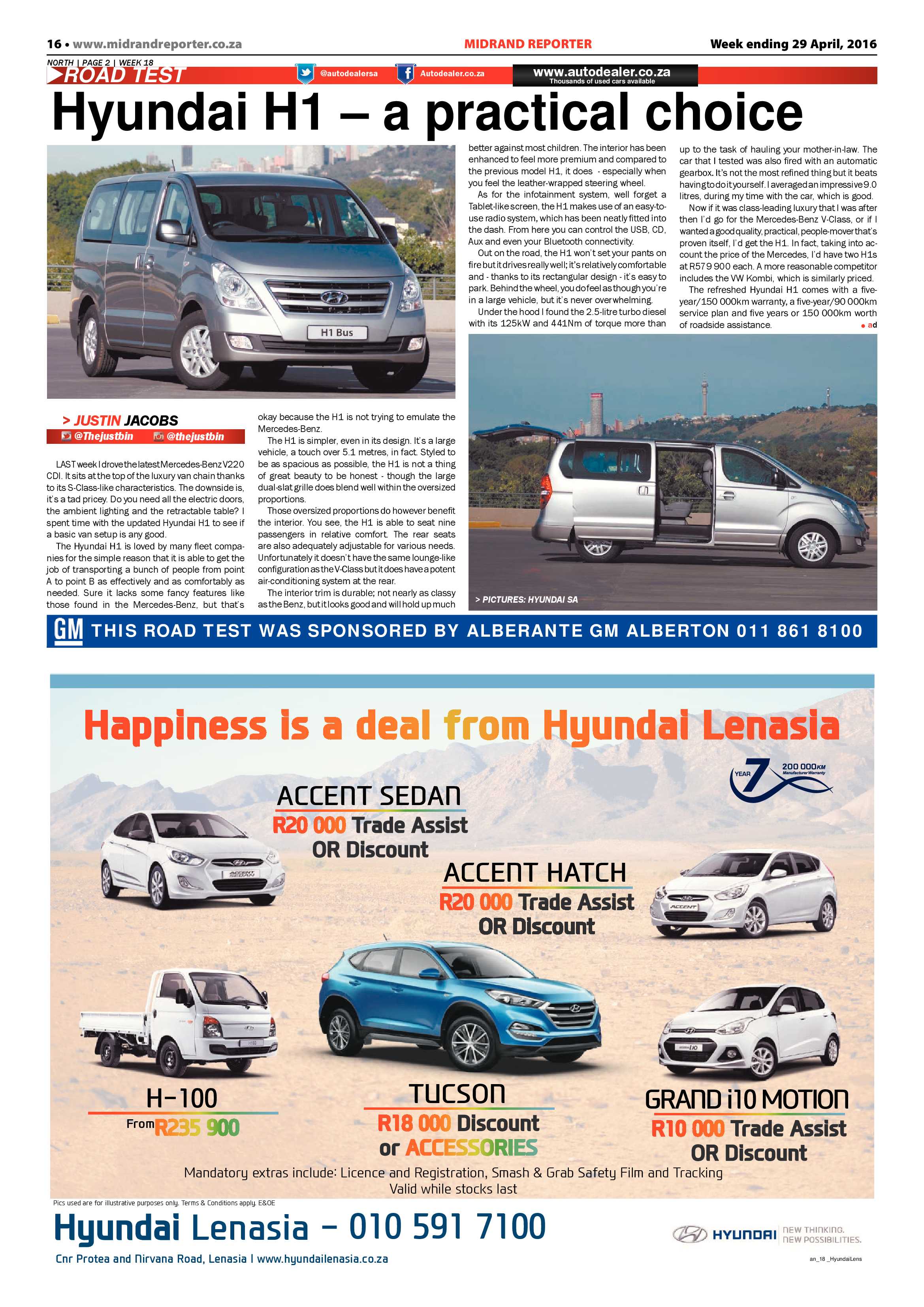 Midrand Reporter 29 April 2016 page 16