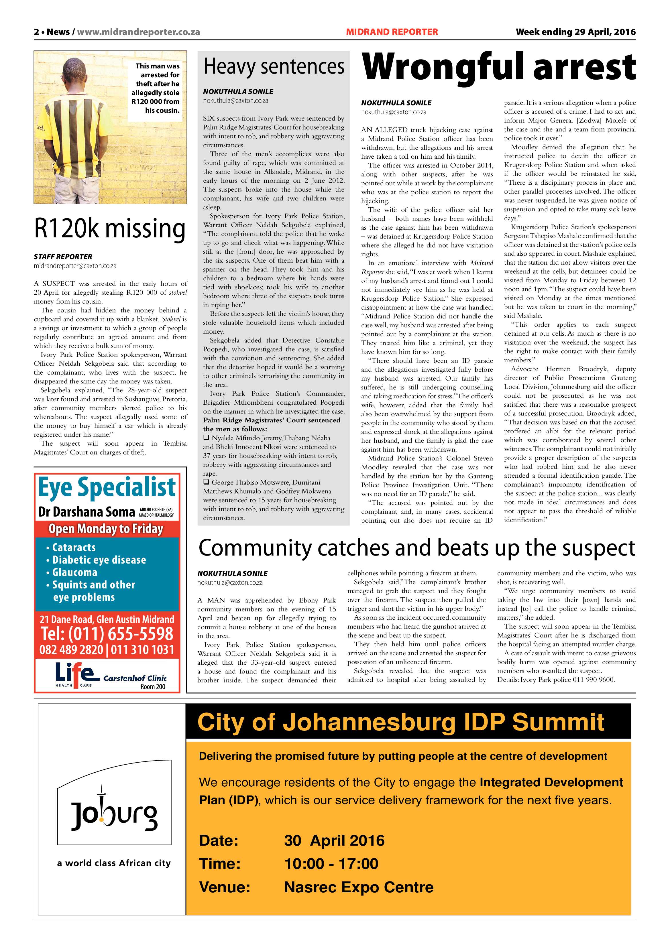 Midrand Reporter 29 April 2016 page 2