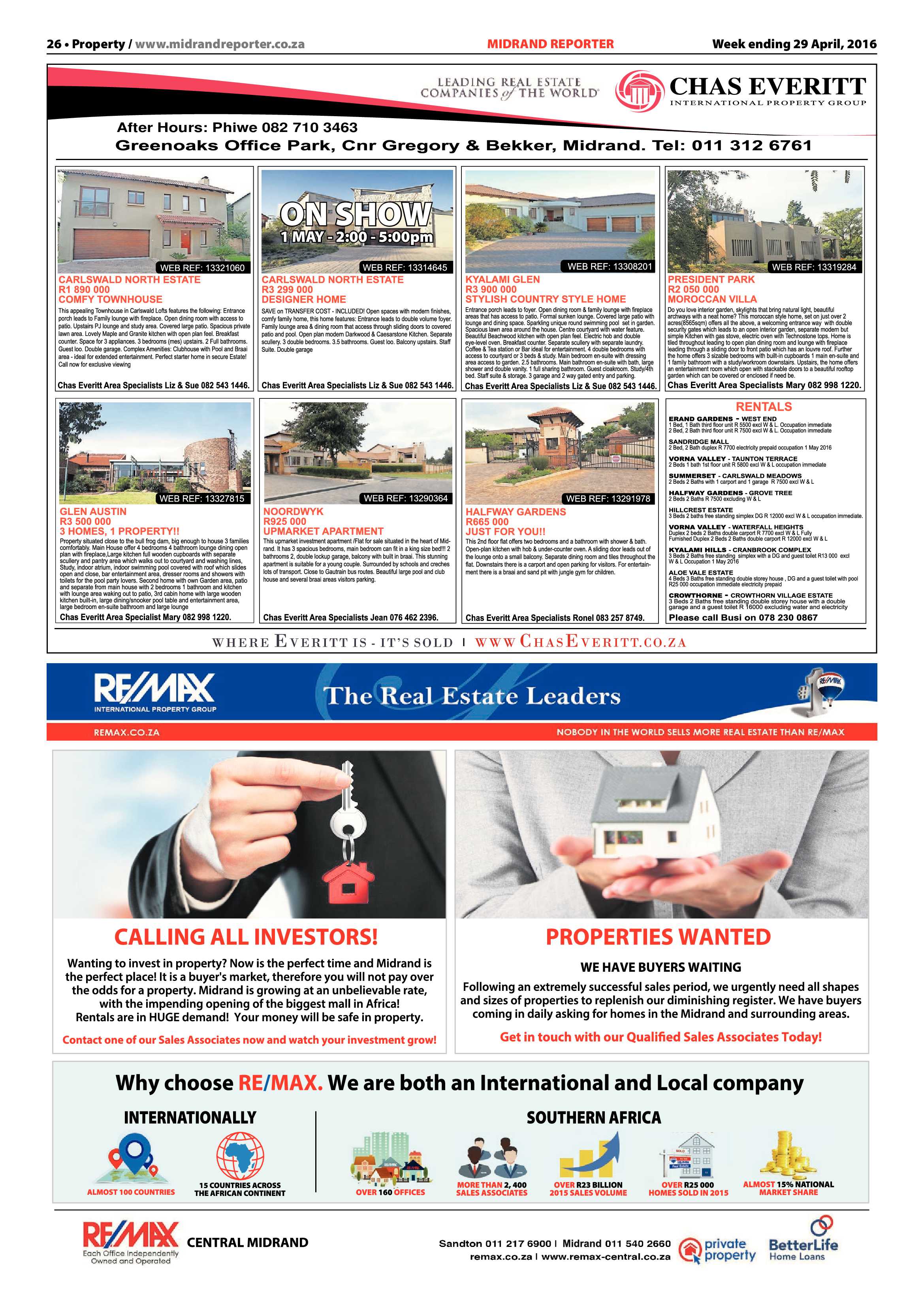 Midrand Reporter 29 April 2016 page 26