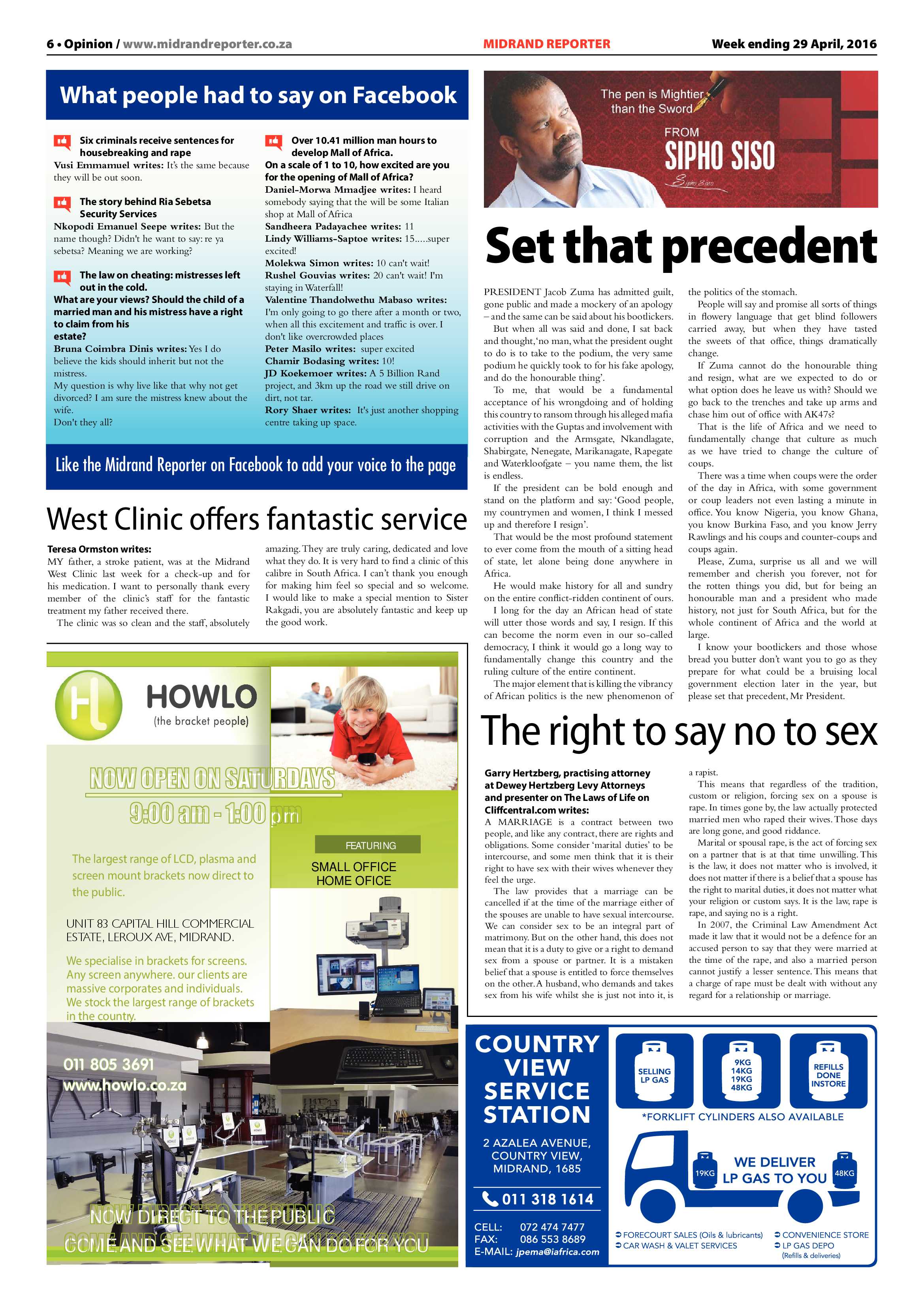 Midrand Reporter 29 April 2016 page 6