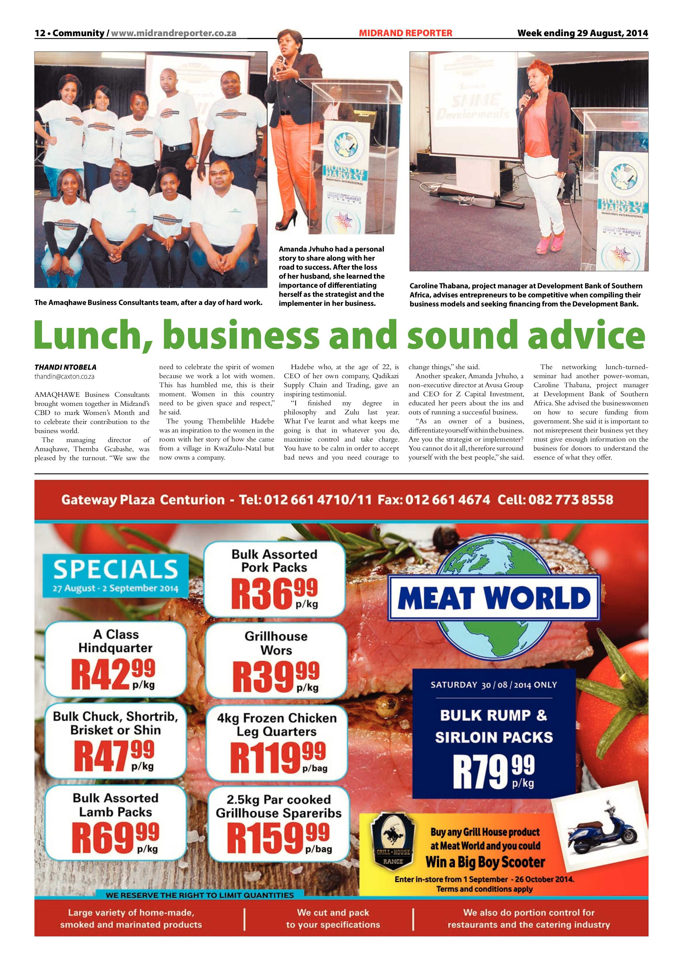 Midrand Reporter 29 August 2014 page 12