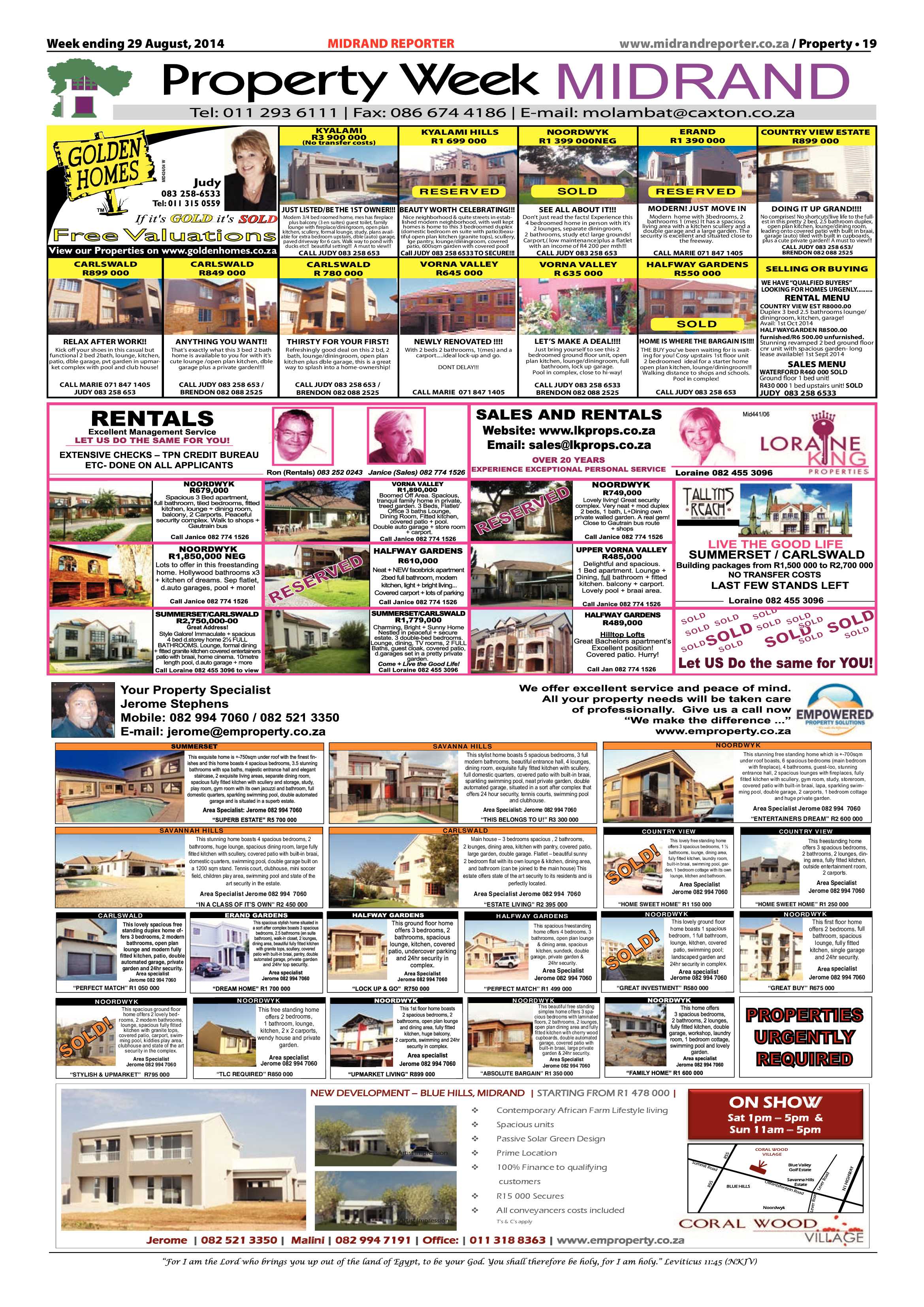 Midrand Reporter 29 August 2014 page 19